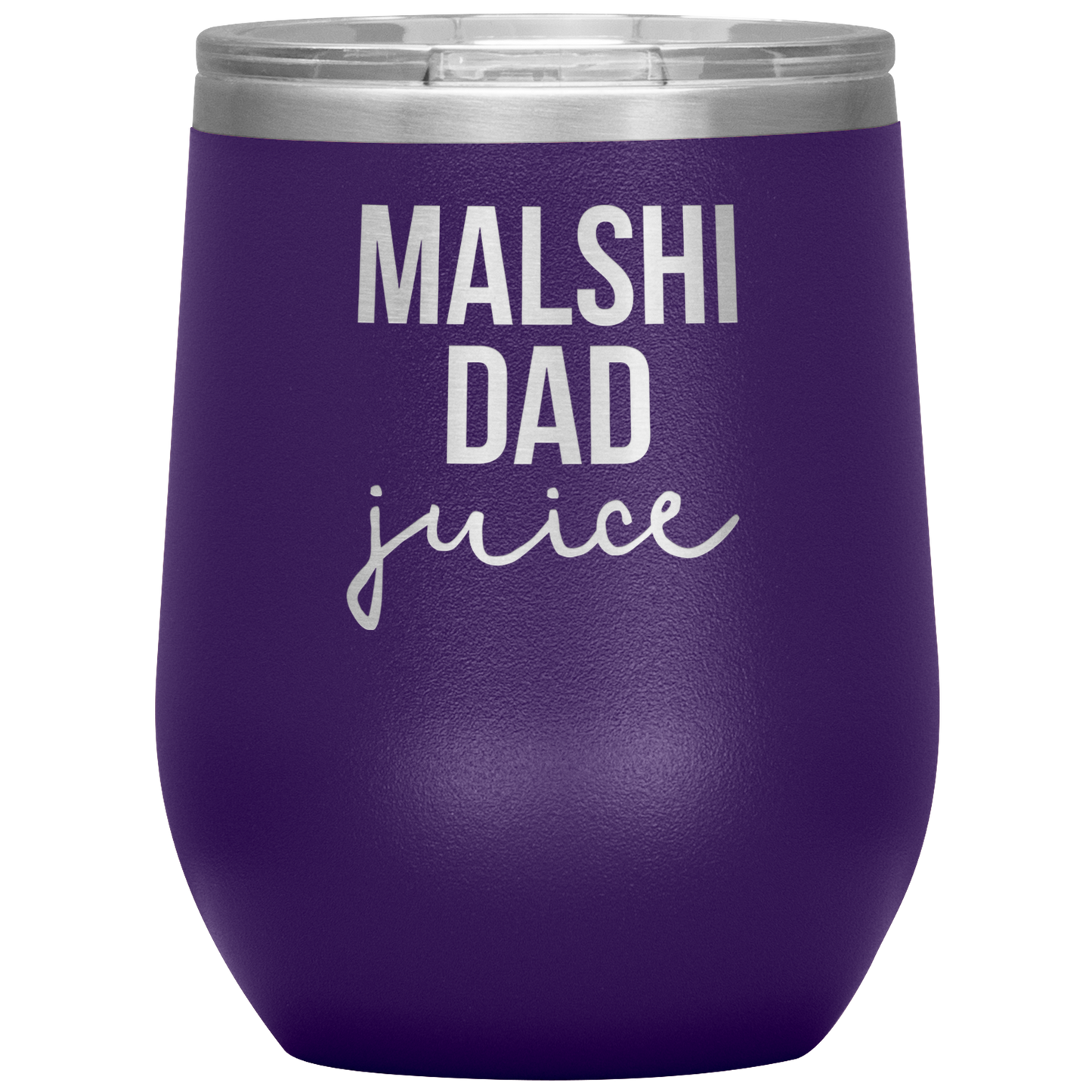 Malshi Dad Wine Tumbler, Malshi Dad Gifts, Travel Wine Cup, Birthday Gifts for Men and Women