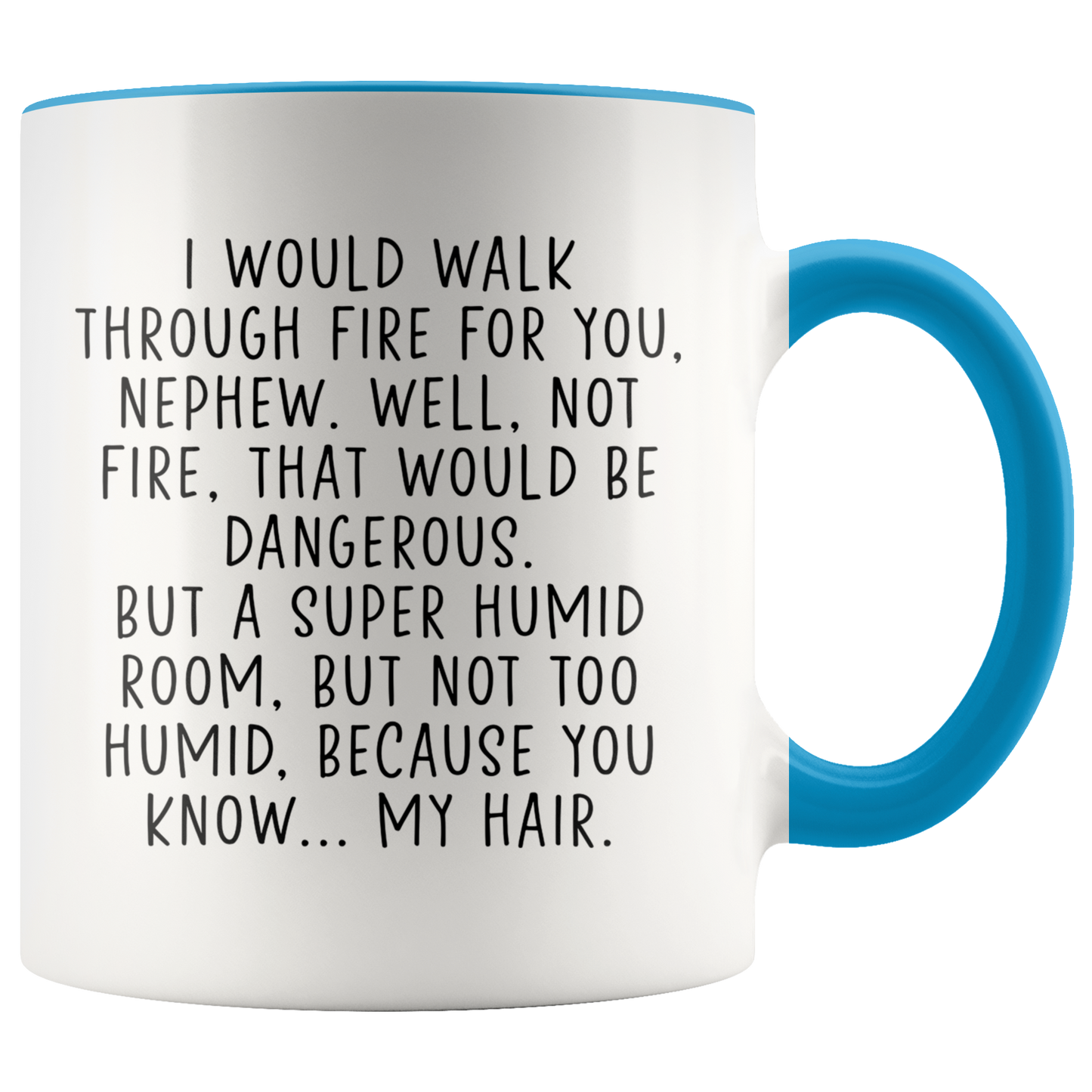 Nephew Gifts, Coffee Mug, Two Tone Accent Cup, Birthday Gift for Men and Women