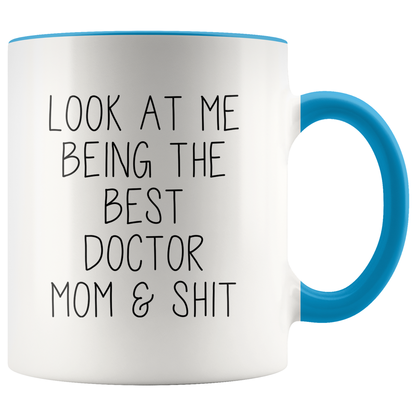 Doctor Mom Gift for Wife, Doctor Mom Gifts, Accent Coffee Mug, Birthday Gifts for Men and Women