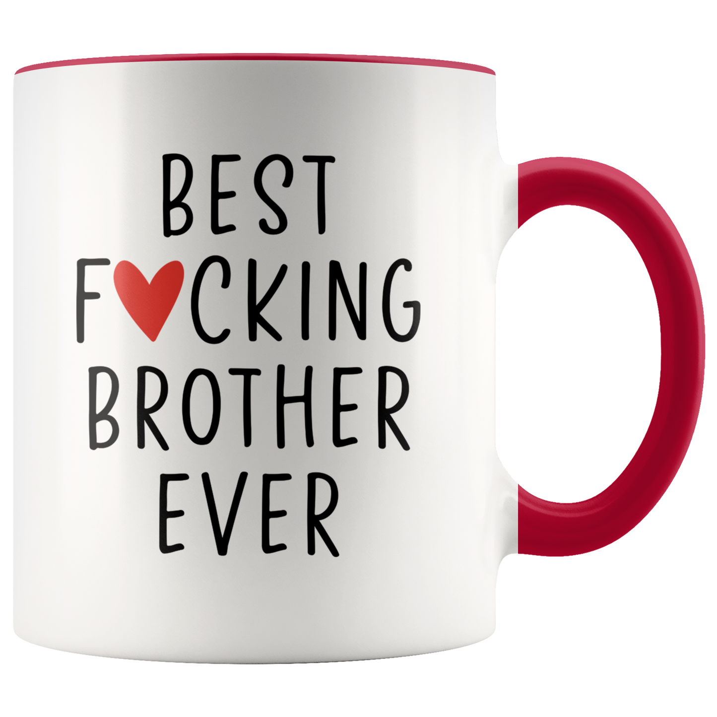 Brother Gifts, Coffee Mug, Two Tone Accent Cup, Birthday Gift for Men and Women