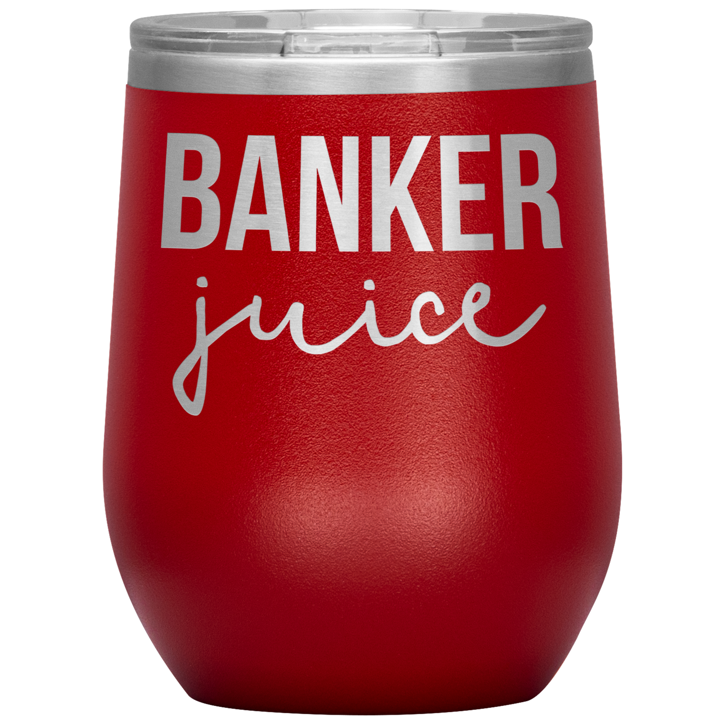 Banker Wine Tumbler, Funny Gifts, Travel Wine Cup, Birthday Gifts for Men and Women