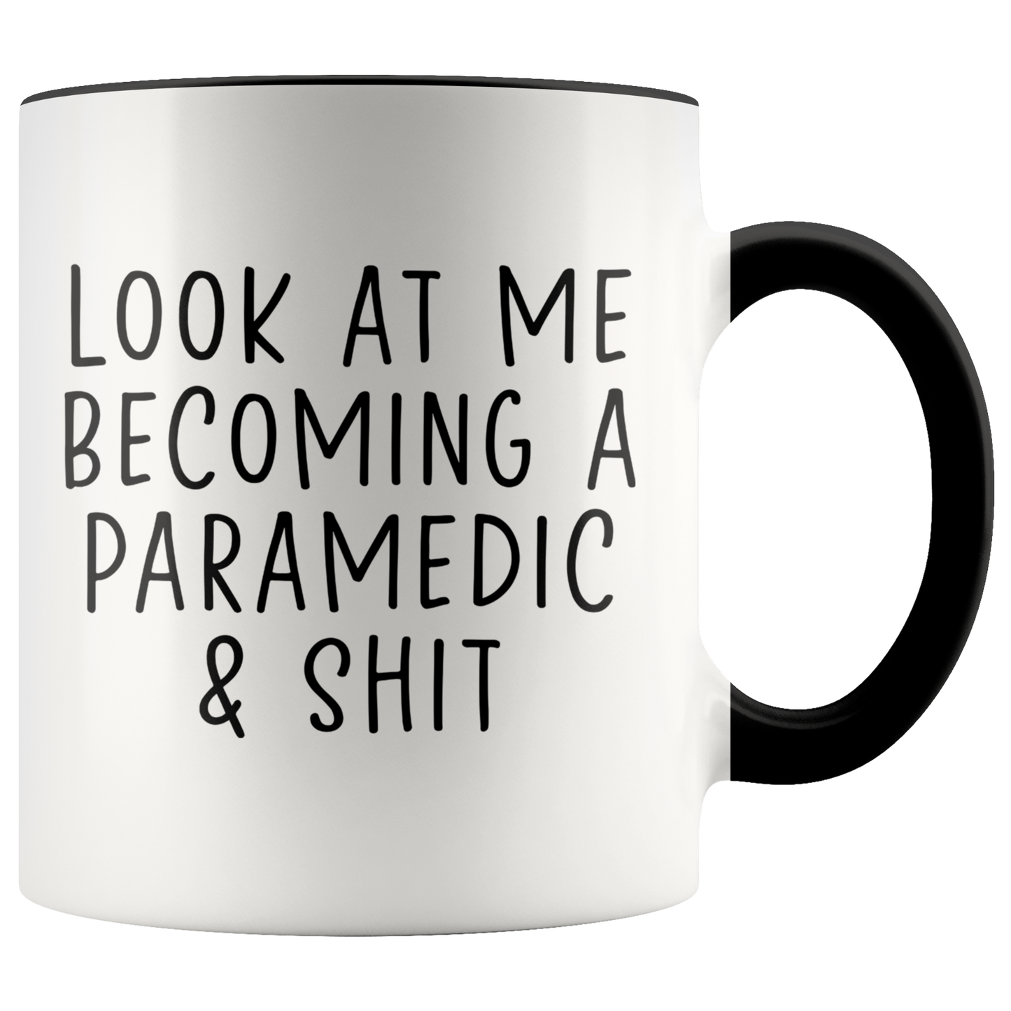 Paramedic Graduation Gifts, Coffee Mug, Two Tone Accent Cup, Birthday Gift for Men and Women