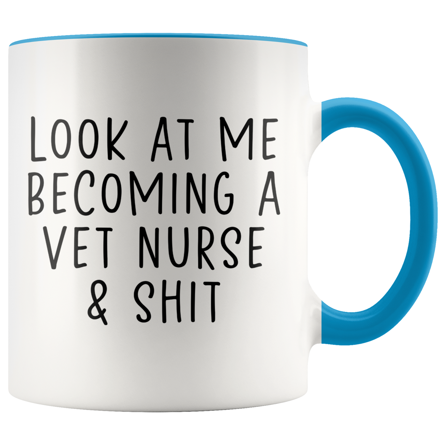 Vet Nurse Gifts, Veterinary Nursing Coffee Mug, Veterinarian Nurse Two Tone Accent Cup, Birthday Gift for Men and Women