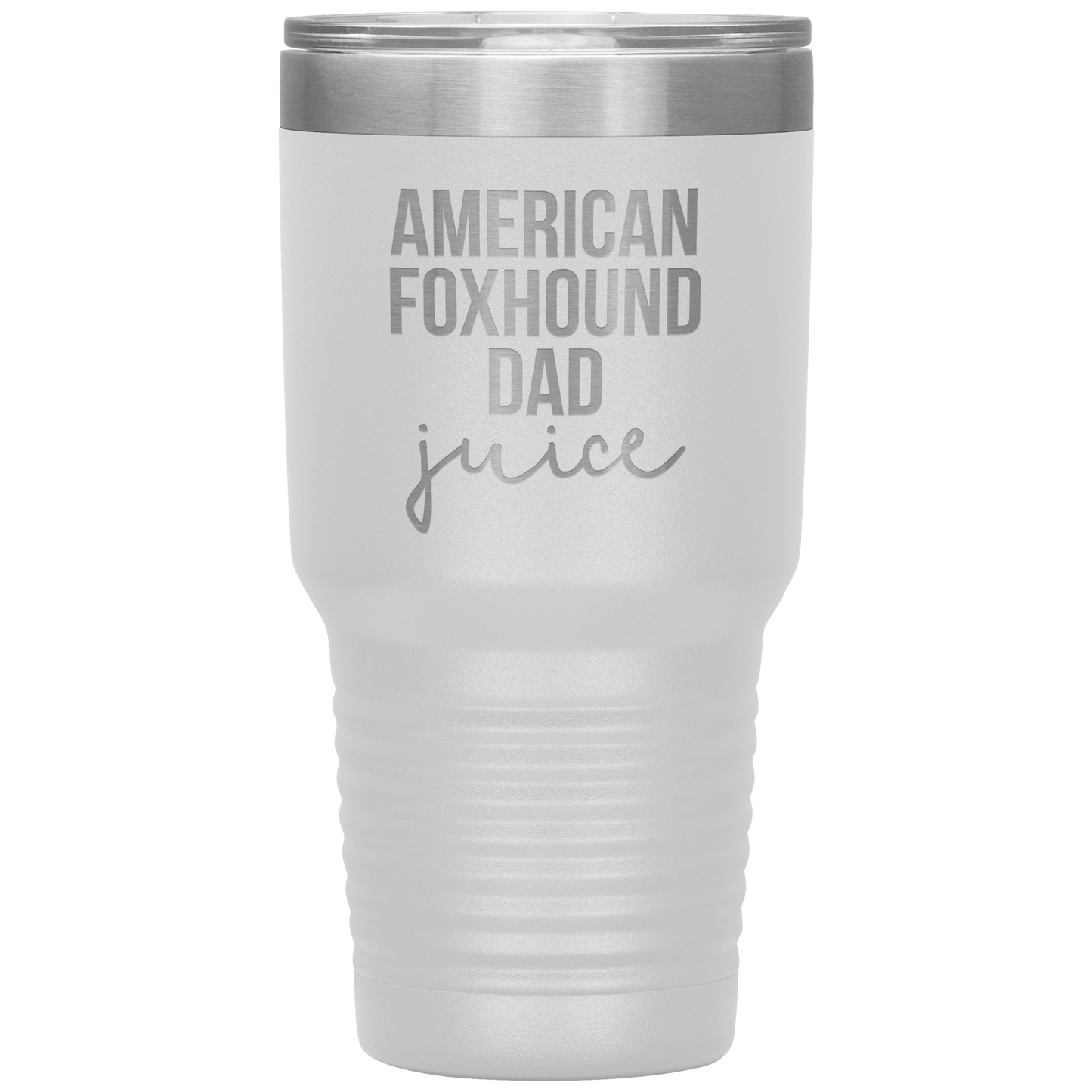 American Foxhound Dad Tumbler, Funny Travel Coffee Mug, Birthday Gifts for Men and Women