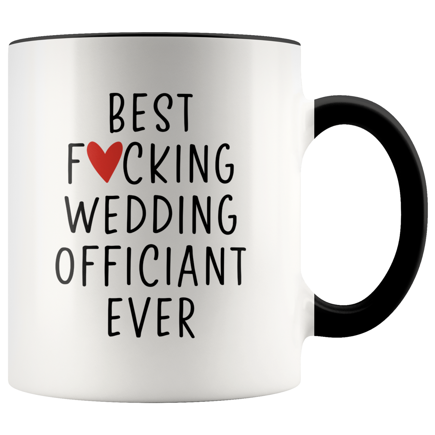 Wedding Officiant Gifts, Coffee Mug, Two Tone Accent Cup, Birthday Gift for Men and Women