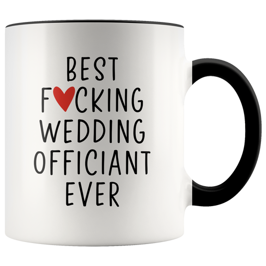 Wedding Officiant Gifts, Coffee Mug, Two Tone Accent Cup, Birthday Gift for Men and Women