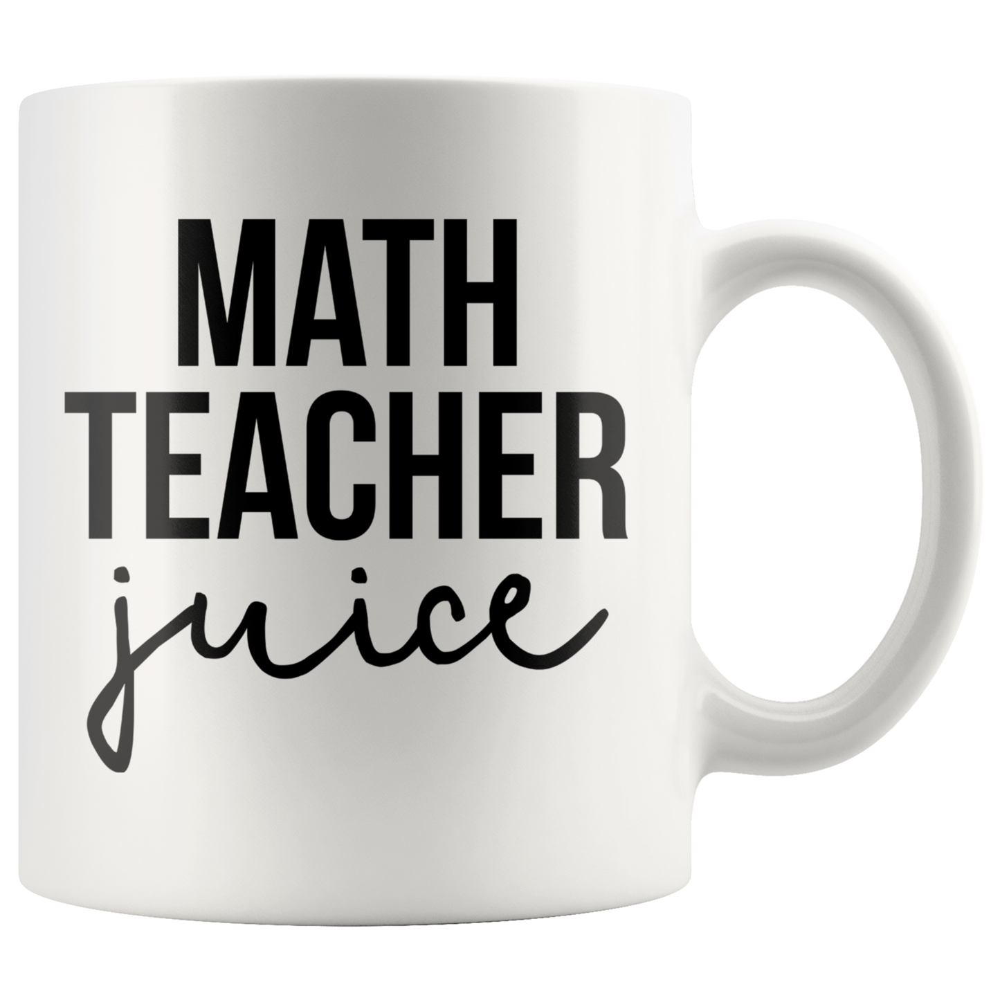 Math Teacher Gifts, Coffee Mug, Two Tone Accent Cup, Birthday Gift for Men and Women