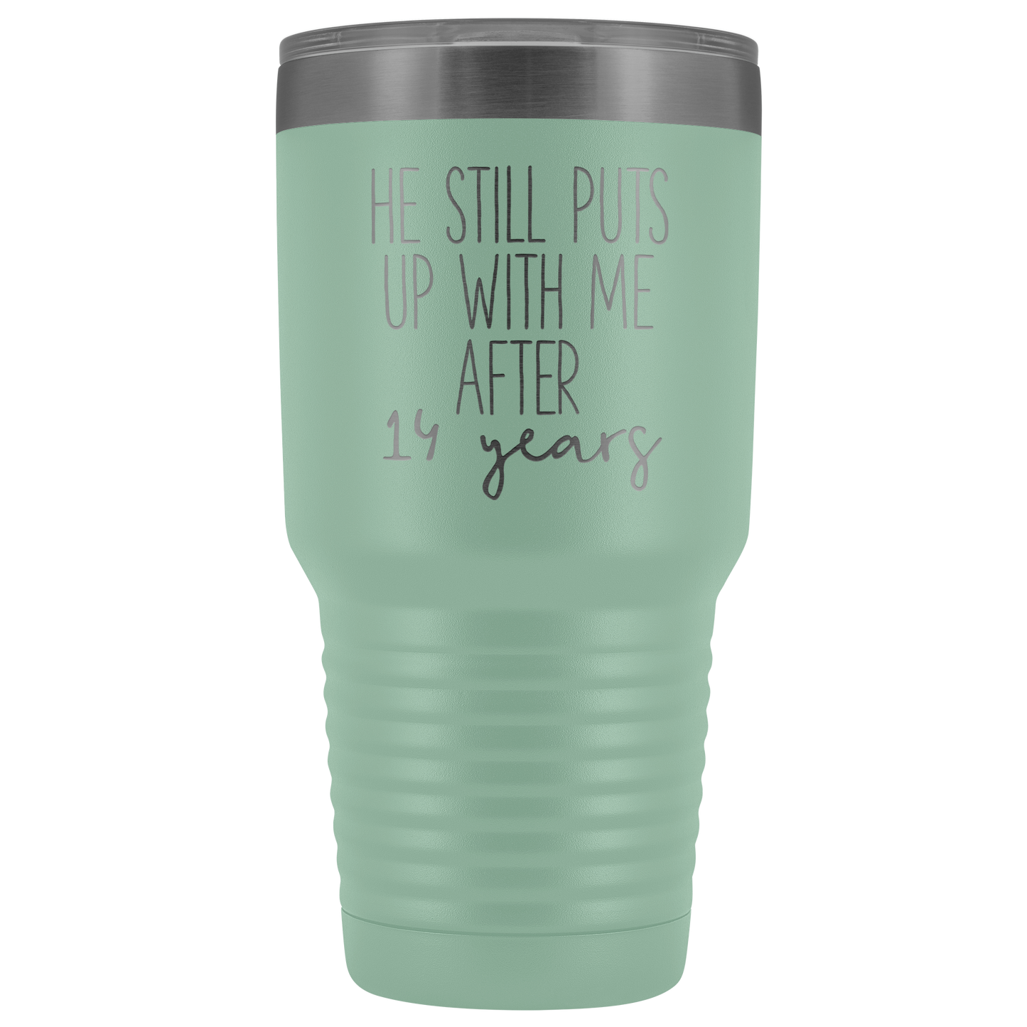 14th Anniversary Gift for Wife, 14th Anniversary for Her, 14 Anniversary Gift, Tumbler Mug