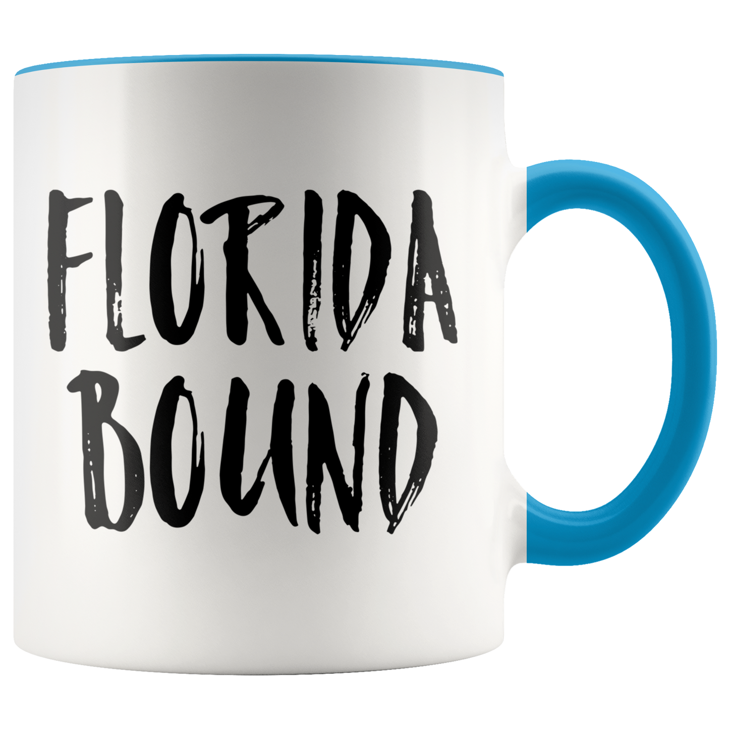 Moving to Florida Gifts, Moving Away Coffee Mug, Two Tone Accent Cup, Birthday Gift for Men and Women