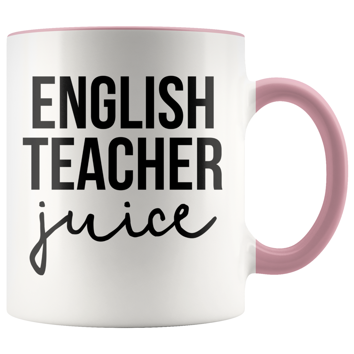 English Teacher Gifts, Coffee Mug, Two Tone Accent Cup, Birthday Gift for Men and Women