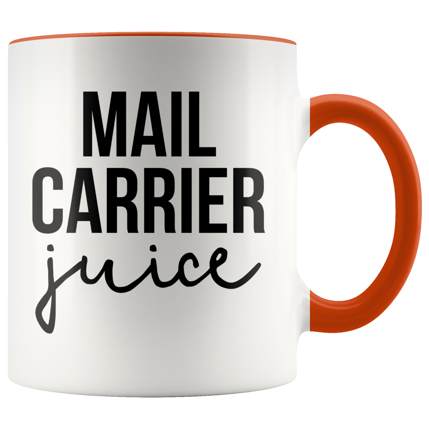 Mail Carrier Gifts, Coffee Mug, Two Tone Accent Cup, Birthday Gift for Men and Women