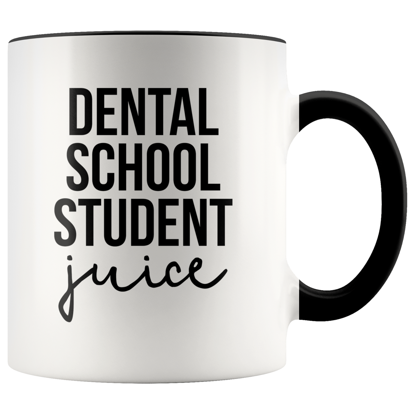 Dental School Student Gifts, Coffee Mug, Two Tone Accent Cup, Birthday Gift for Men and Women