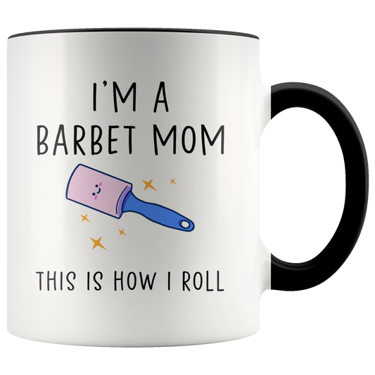 Barbet Mom Gifts, Coffee Mug, Two Tone Accent Cup, Birthday Gift for Men and Women