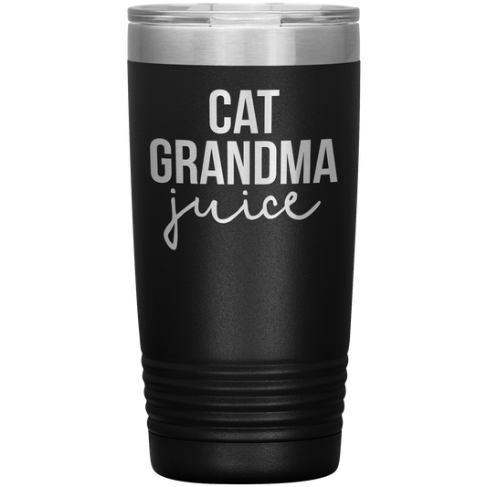 Verre de mamie de chat, cadeaux de mamie de chat, chope de café de voyage, cadeaux d'anniversaire pour les hommes et les femmes