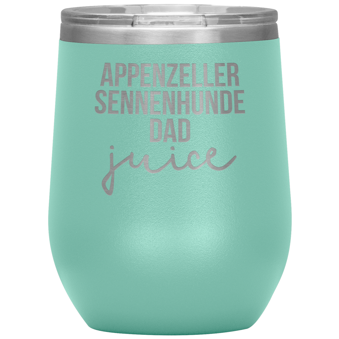 Appenzeller Sennenhunde Dad Wine Tumbler, Funny Travel Wine Cup, Birthday Gifts for Men and Women