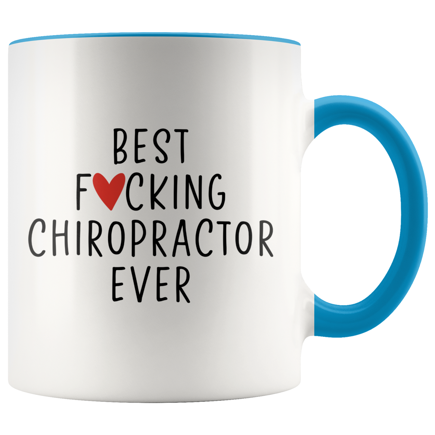 Chiropractor Gifts, Coffee Mug, Two Tone Accent Cup, Birthday Gift for Men and Women