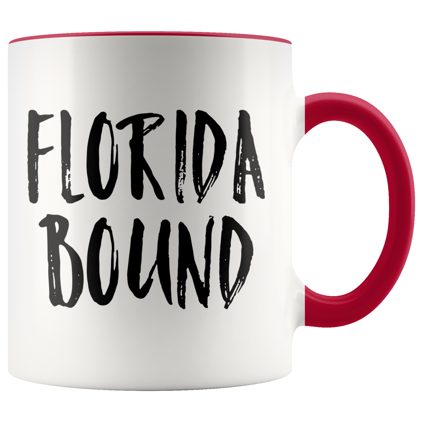 Moving to Florida Gifts, Moving Away Coffee Mug, Two Tone Accent Cup, Birthday Gift for Men and Women