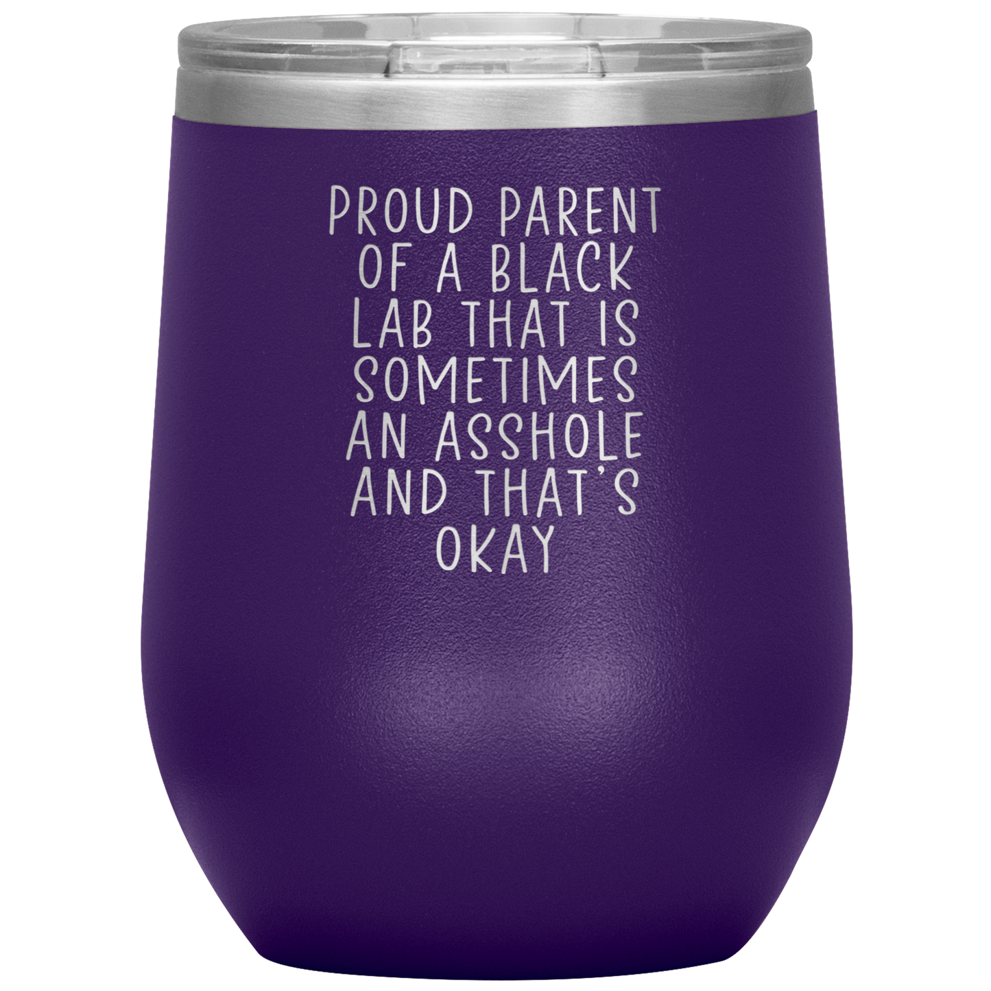 Black Lab Mom Dad Wine Tumbler, Gifts, Travel Wine Cup, Birthday Gifts for Men and Women