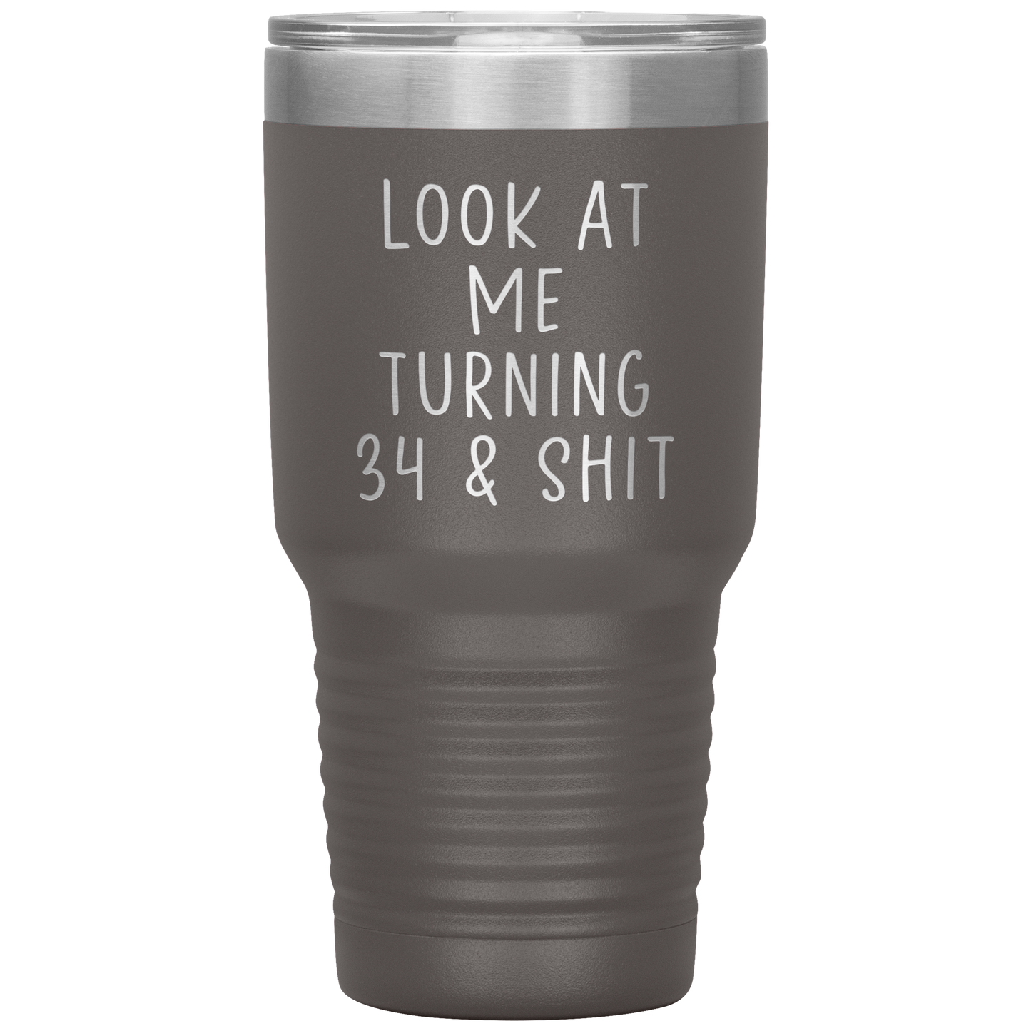 34th Birthday Tumbler, 34th Birthday Gifts, Travel Coffee Mug, Birthday Gifts for Men and Women