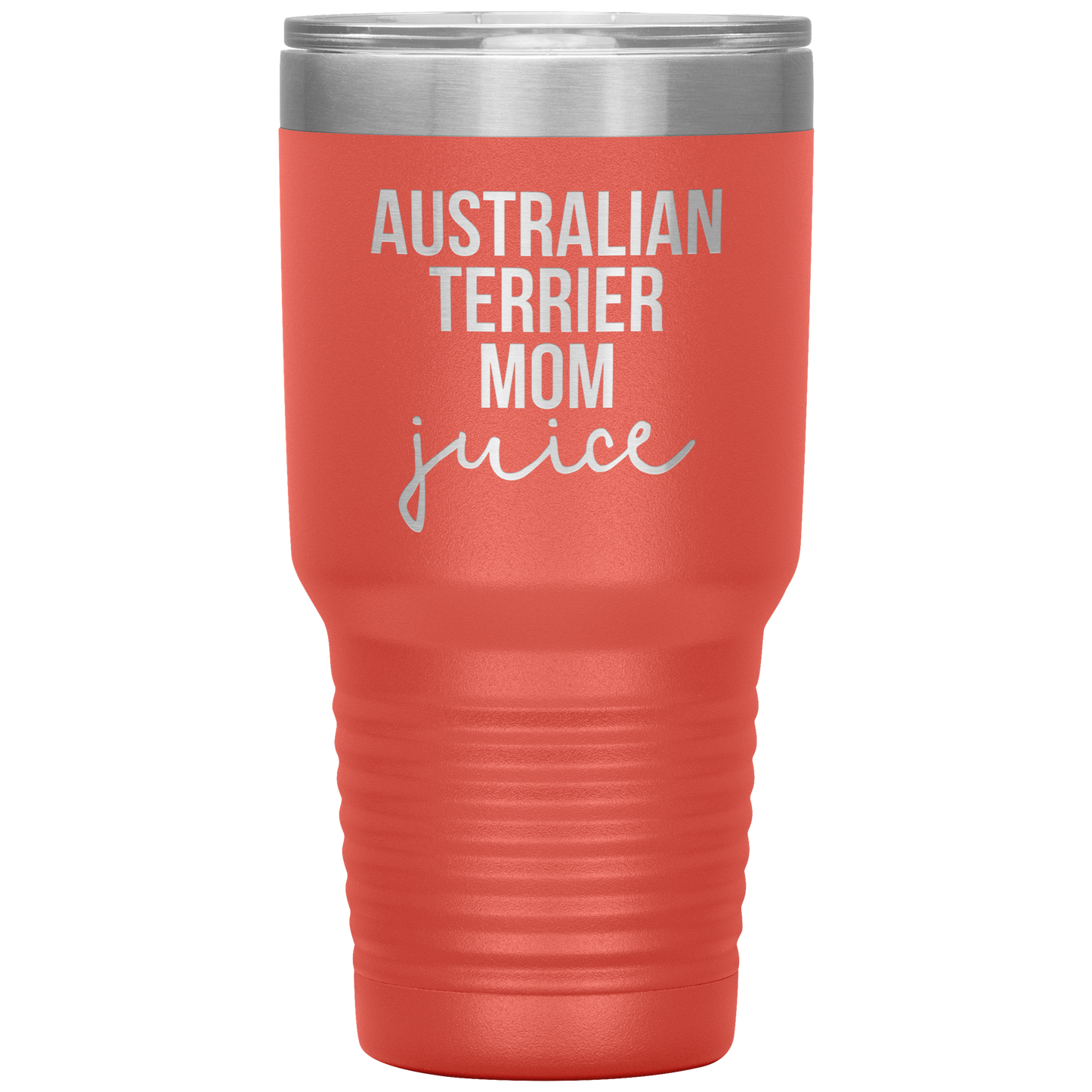 Australian Terrier Mom Tumbler, Funny Travel Coffee Mug, Birthday Gifts for Men and Women