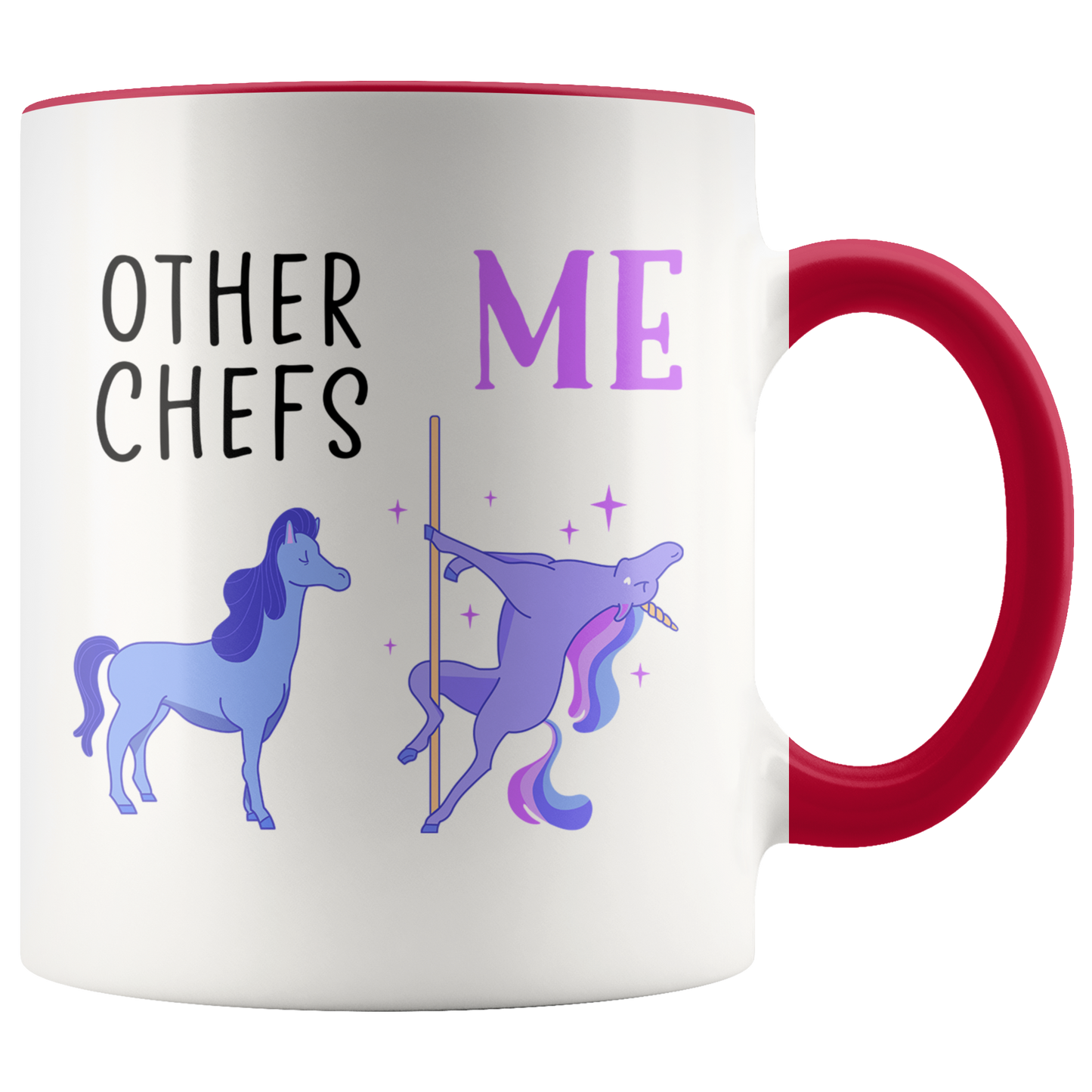 Chef Gifts, Funny Coffee Mug, Appreciation Two Tone Accent Cup, Birthday Gift for Men and Women