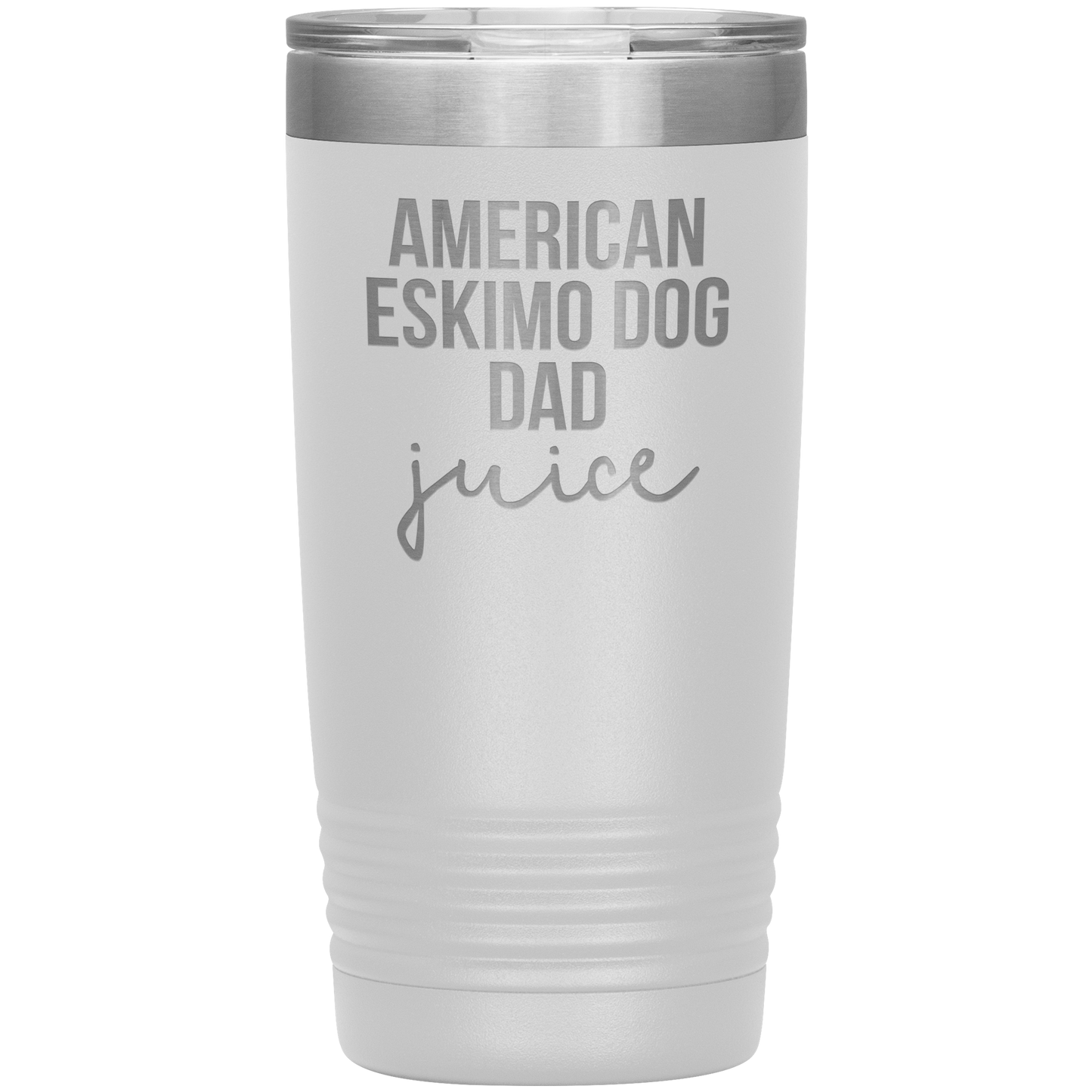 American Eskimo Dog Dad Tumbler, Funny Travel Coffee Mug, Birthday Gifts for Men and Women