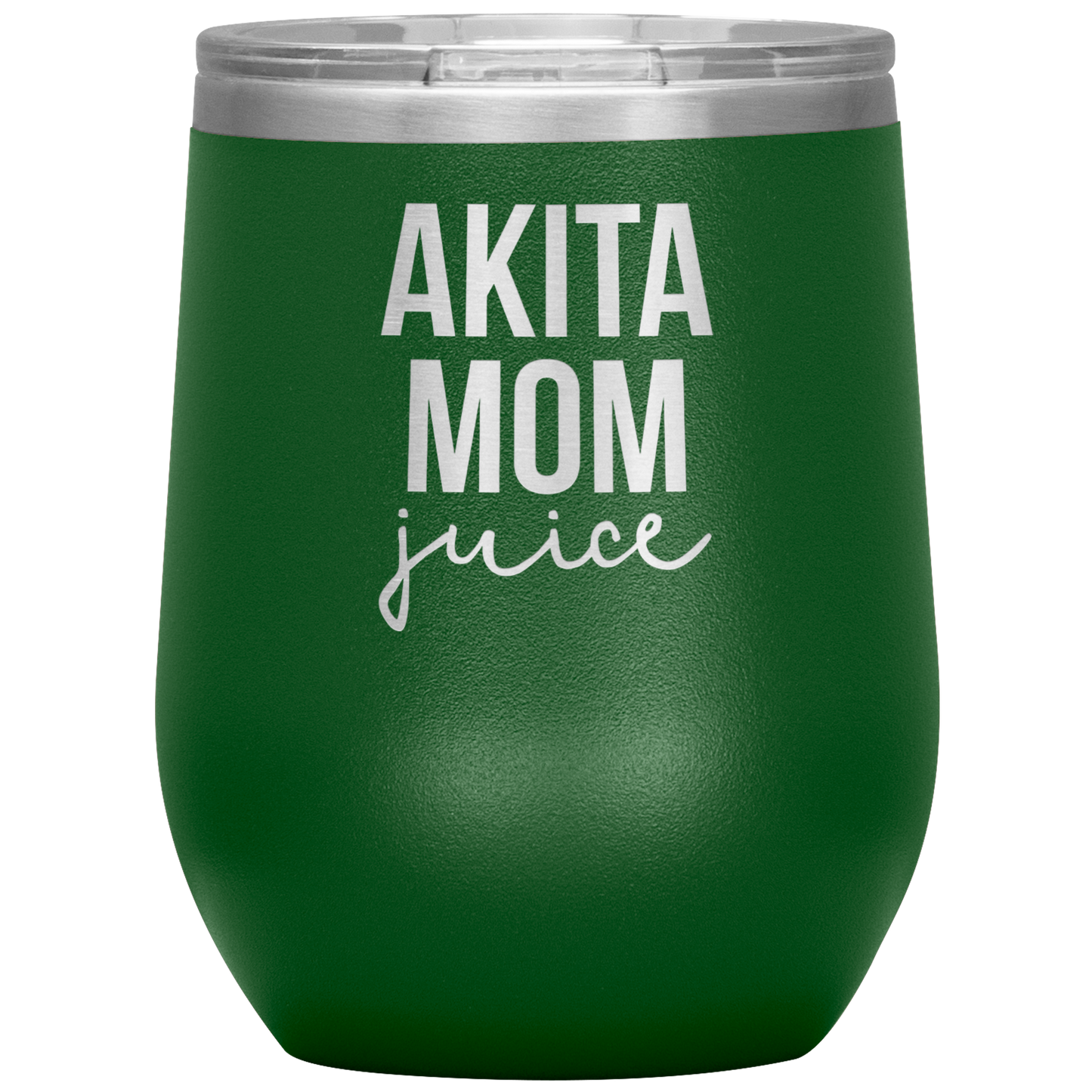 Akita Mom Wine Tumbler, Funny Travel Wine Cup, Birthday Gifts for Men and Women