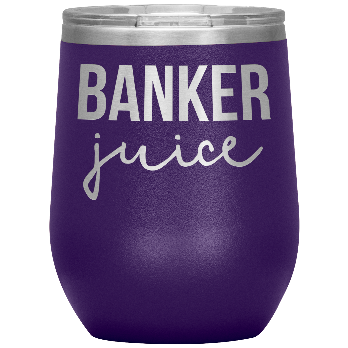 Banker Wine Tumbler, Funny Gifts, Travel Wine Cup, Birthday Gifts for Men and Women