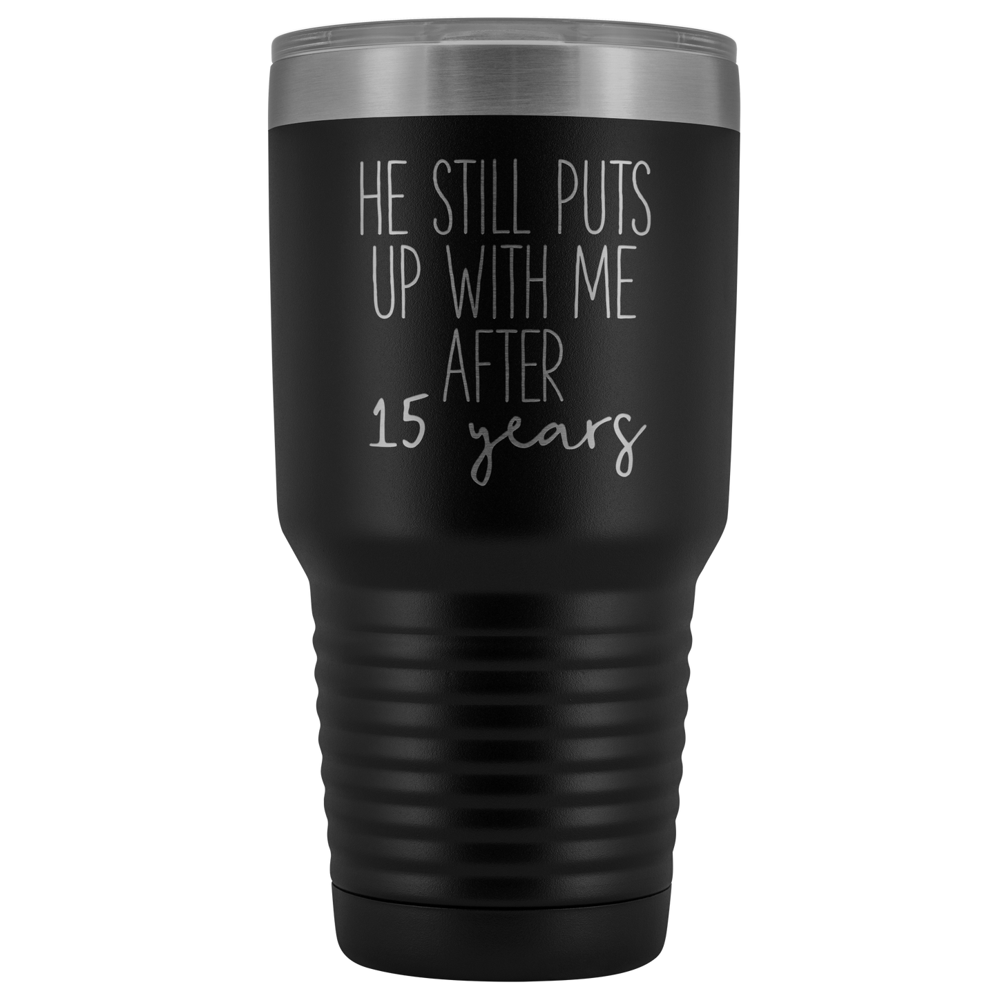 15o Anniversario Tazza, 15o Anniversario Regalo per Moglie, 15o Anniversario per Moglie, 15 Anni Anniversario Regalo per Moglie, Tumbler Mug