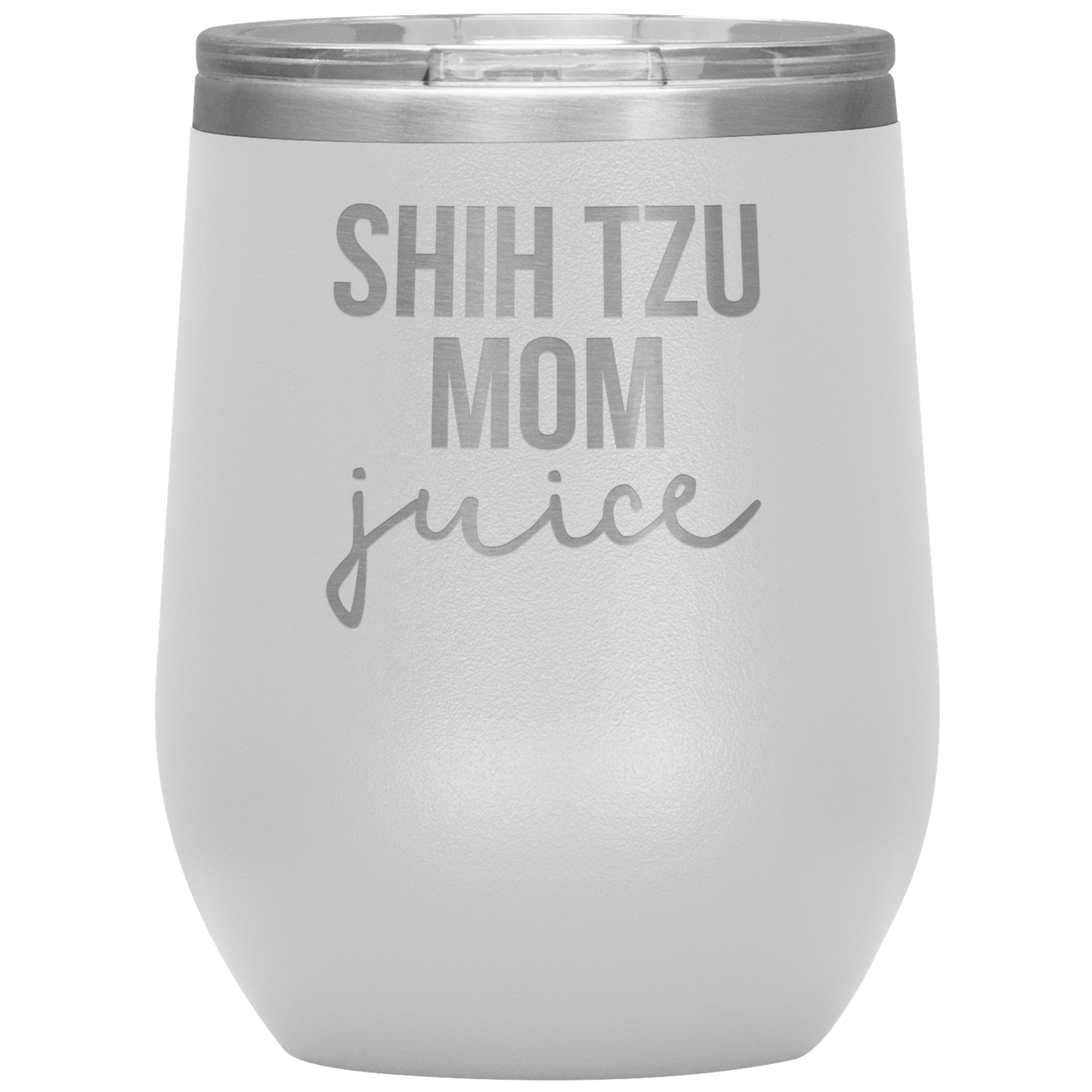 Shih Tzu Mom Wine Tumbler, Shih Tzu Mom Gifts, Travel Wine Cup, Birthday Gifts for Men and Women