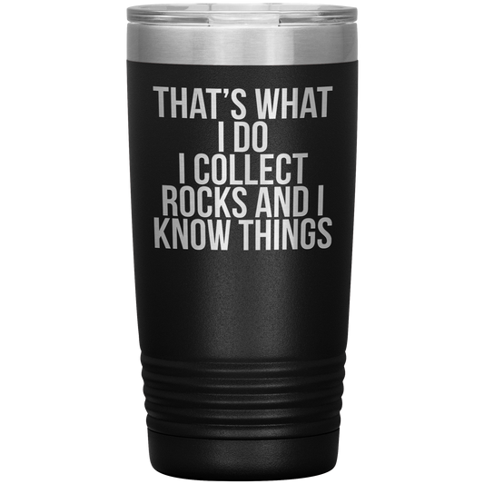 Rock Collector Tumbler, Rock Collecting Gifts, Rock Collector Coffee Mug, Cadeaux d’anniversaire pour hommes et femmes