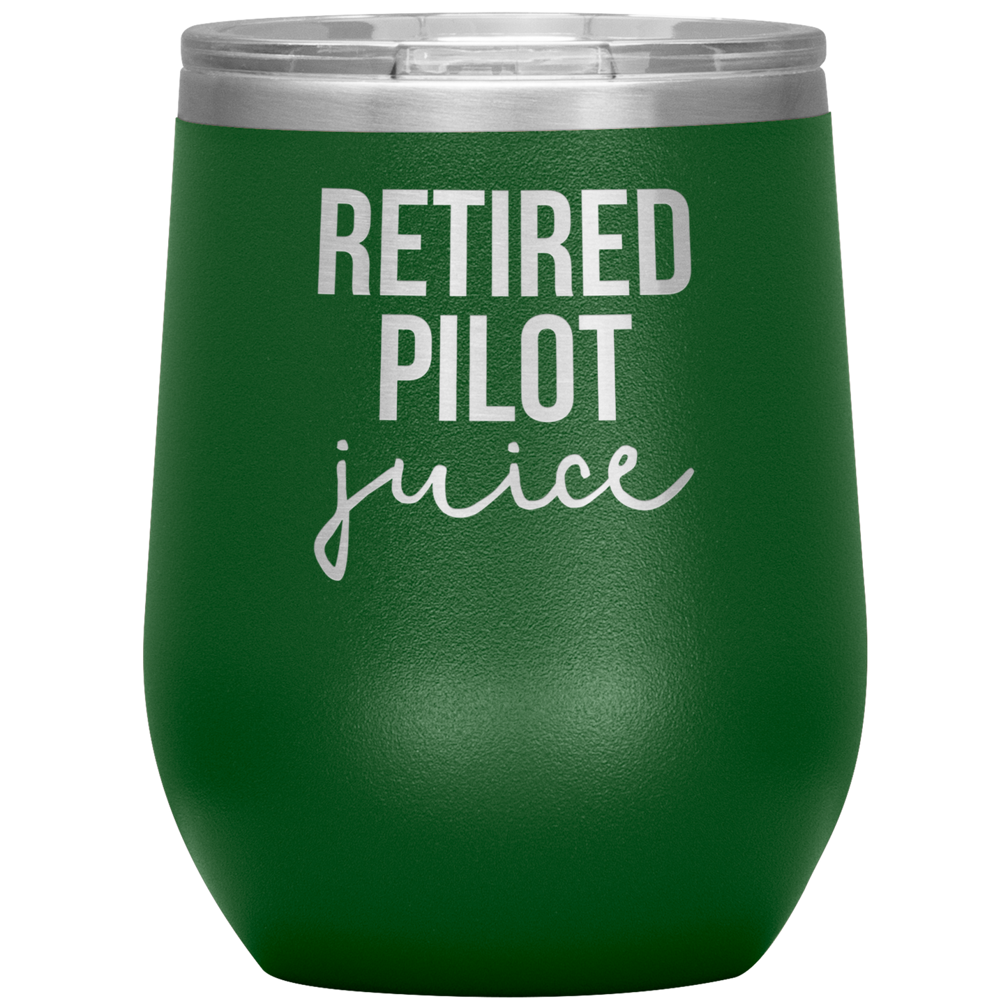 Retired Pilot Retirement Tumbler, Retired Pilot Retirement Gifts, Travel Wine Cup, Birthday Gifts for Men and Women