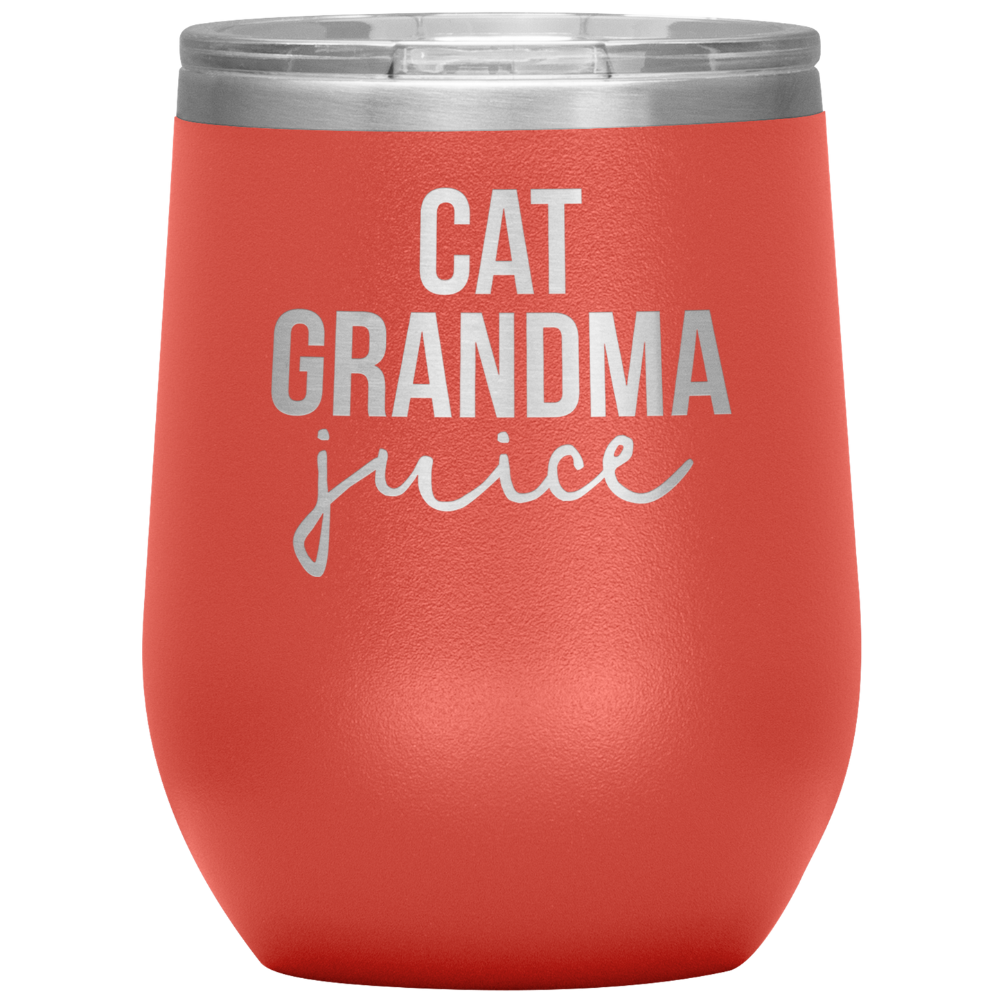 Cat Grandma Wine Tumbler, Cat Grandma Gifts, Travel Wine Cup, Birthday Gifts for Men and Women