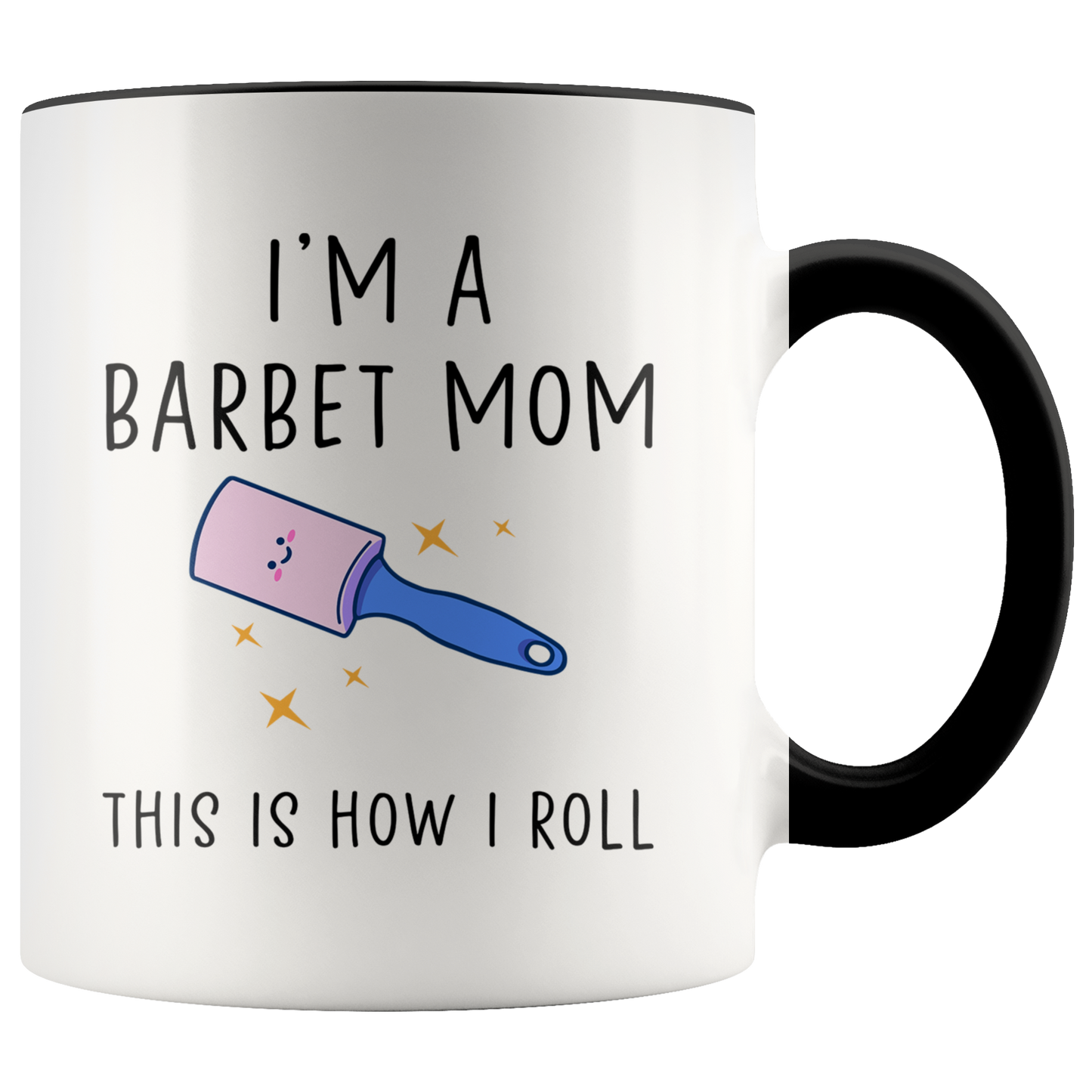 Barbet Mom Gifts, Coffee Mug, Two Tone Accent Cup, Birthday Gift for Men and Women