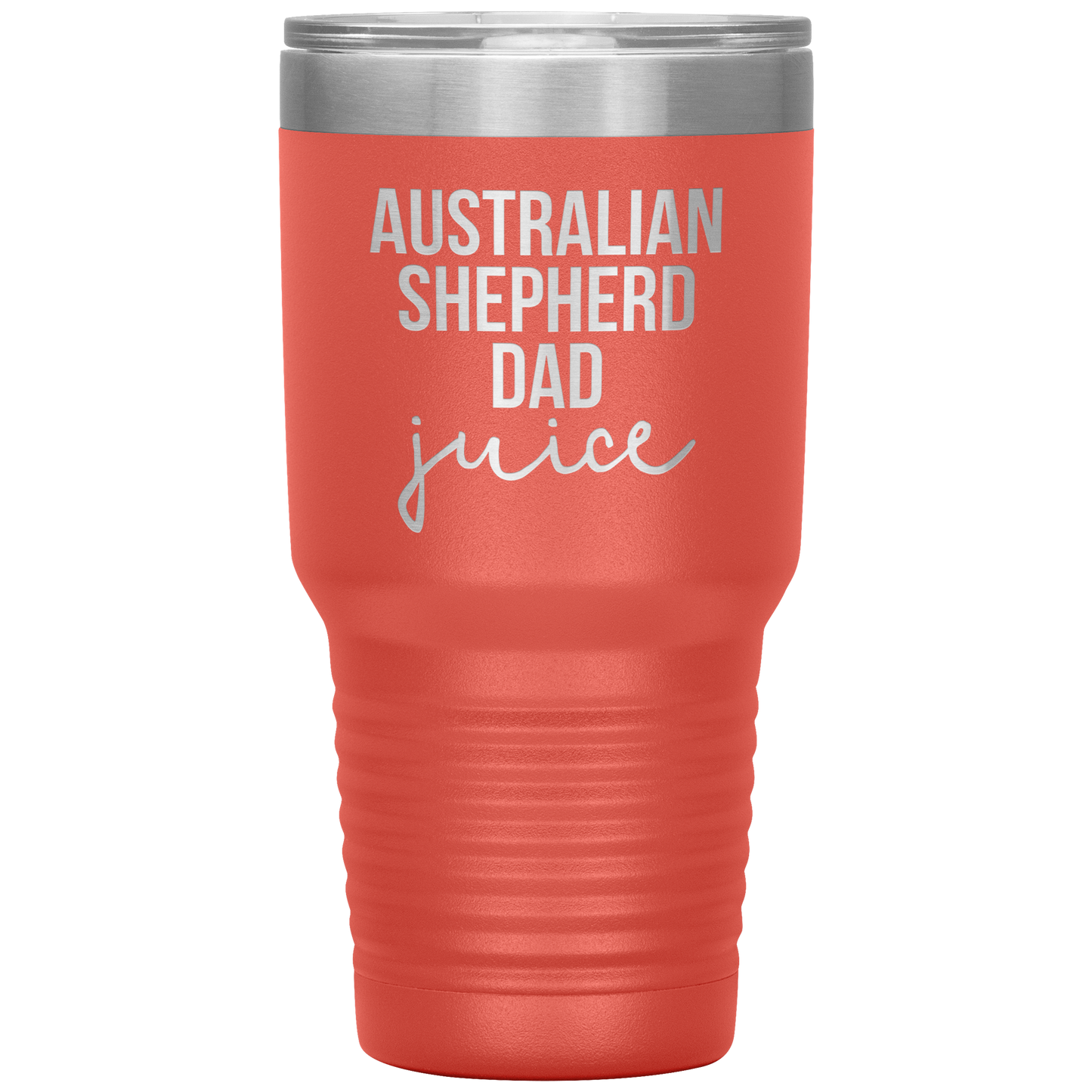 Australian Shepherd Dad Tumbler, Funny Travel Coffee Mug, Birthday Gifts for Men and Women