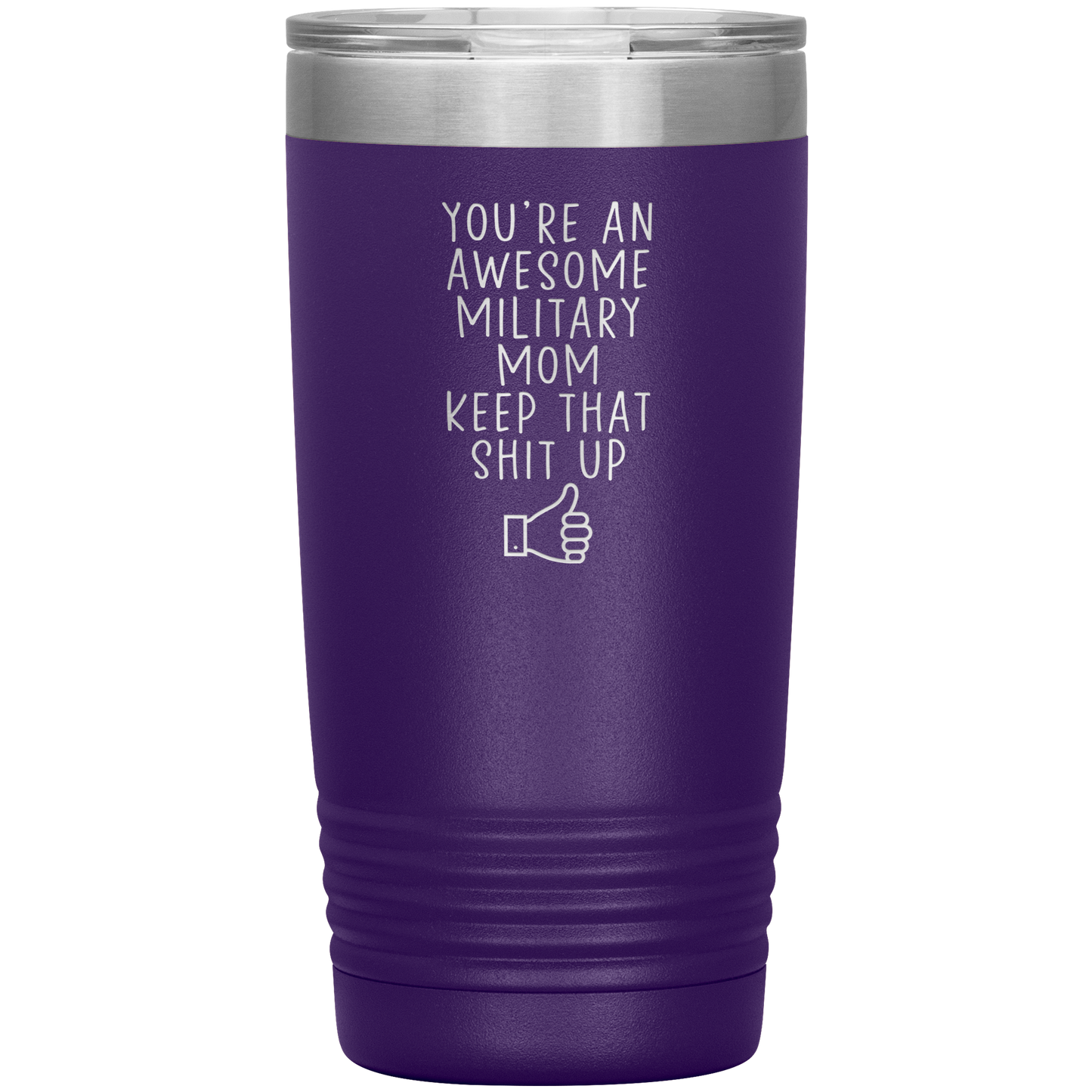 Militare Mamma Tumbler, Militare Mamma Doni, Travel Coffee Mug, Regali di compleanno per Uomini e Donne