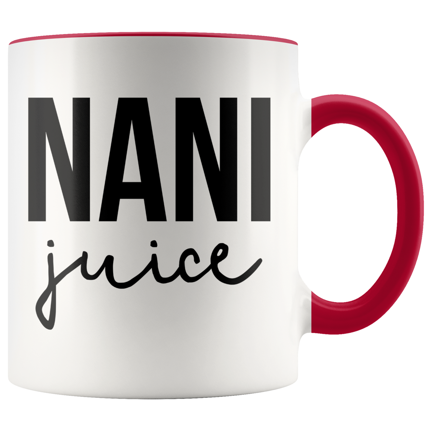 Nani Gifts, Coffee Mug, Two Tone Accent Cup, Birthday Gift for Men and Women