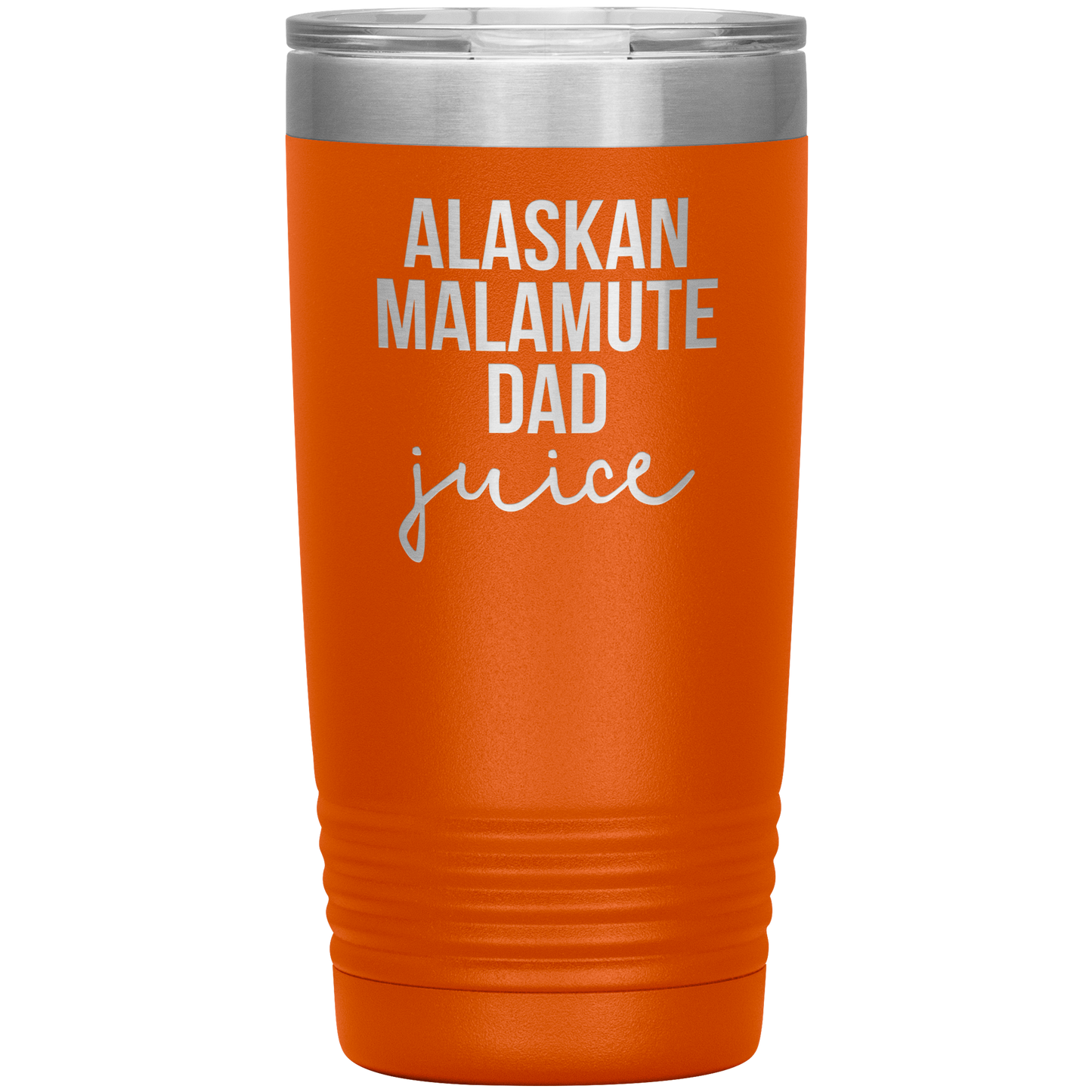 Alaskan Malamute Dad Tumbler, Funny Travel Coffee Mug, Birthday Gifts for Men and Women