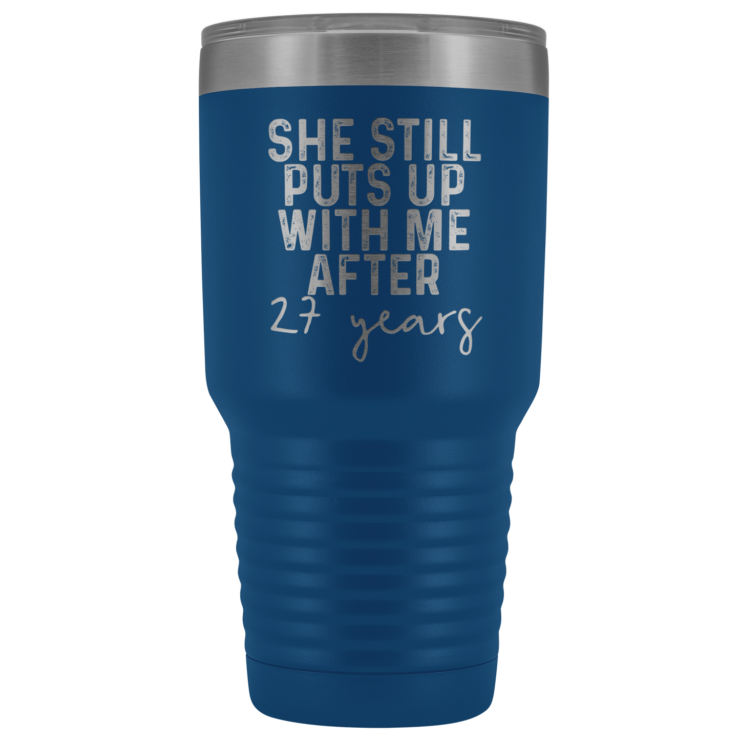 Cadeaux du 27e anniversaire pour les parents, 27 ans anniversaire, Tumbler Mug