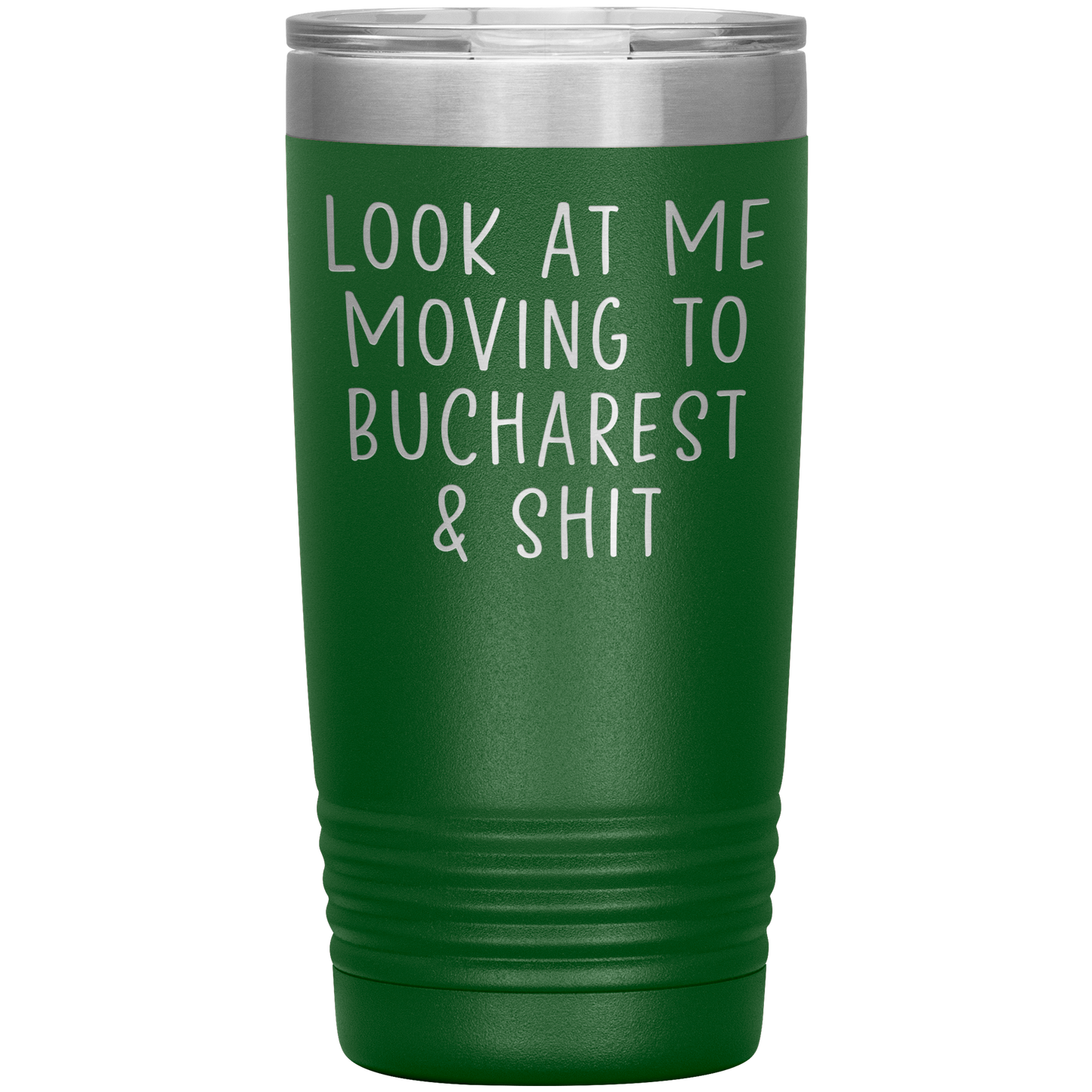 Moving to Bucharest Romania Tumbler, Funny Moving Away Travel Coffee Mug, Birthday Gifts for Men and Women