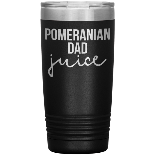 Poméranie Dad Tumbler, Dade de Poméranie Dons, Travel Coffee Mug, Birthday Cadeaux pour les hommes et les femmes