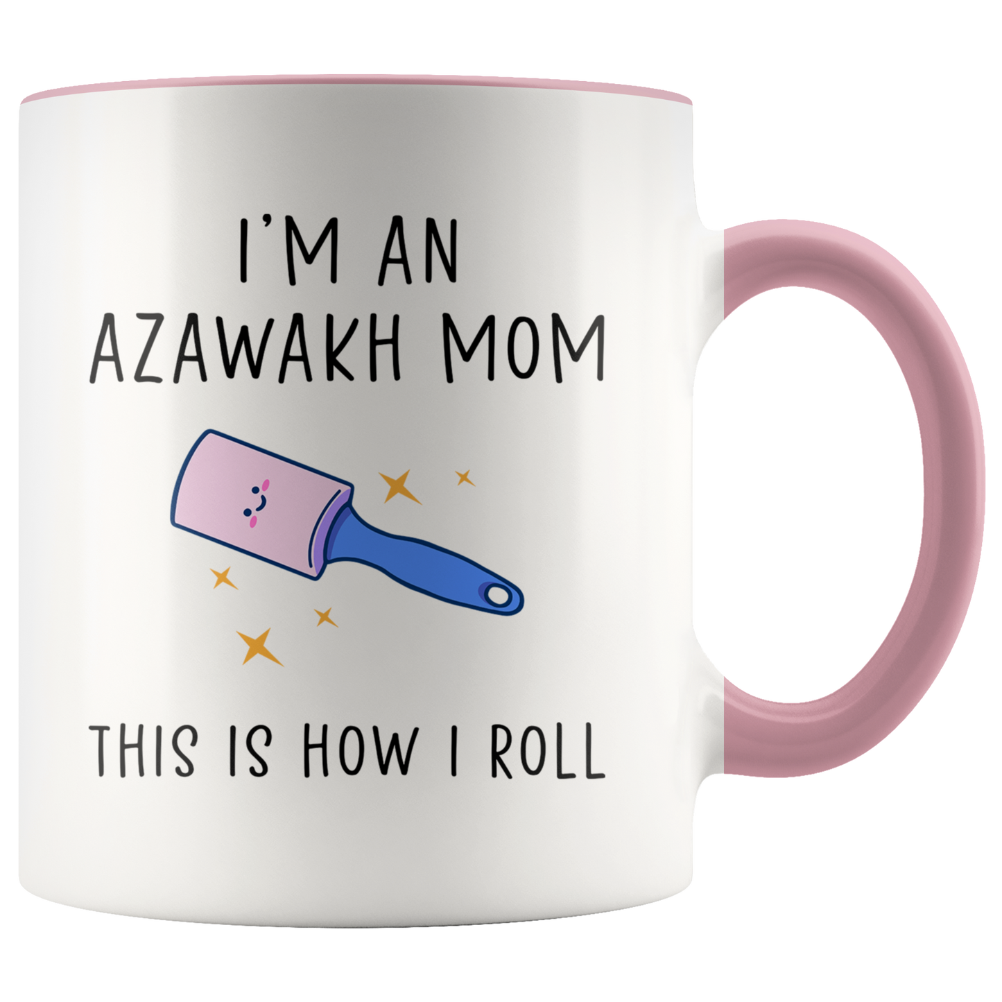 Azawakh Mom Gifts, Coffee Mug, Two Tone Accent Cup, Birthday Gift for Men and Women