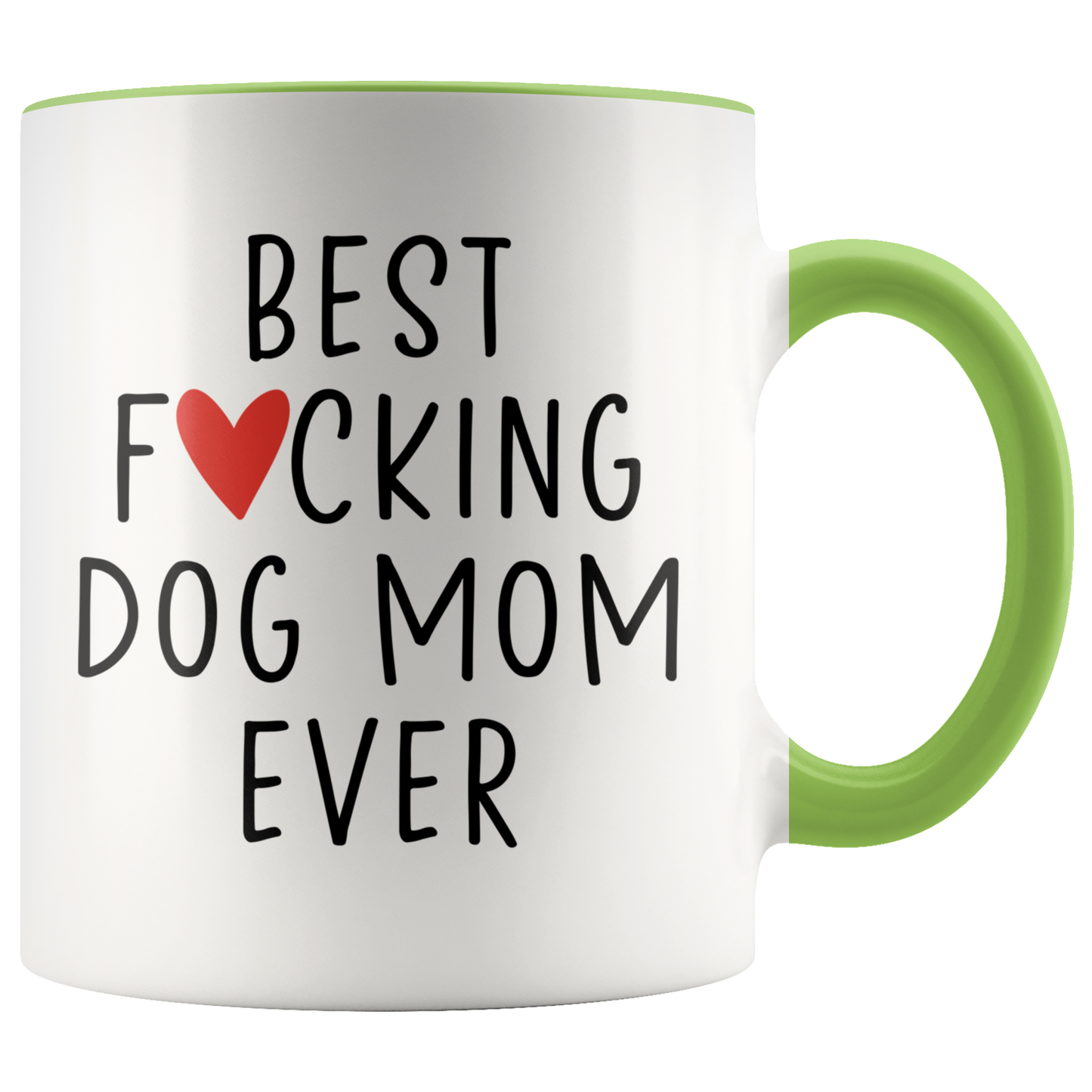 Dog Mom Gifts, Coffee Mug, Two Tone Accent Cup, Birthday Gift for Men and Women