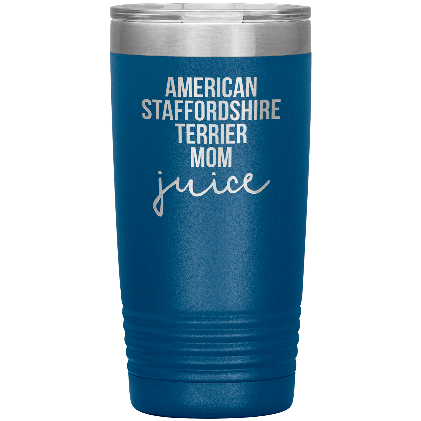 American Staffordshire Terrier Mom Tumbler, Funny Travel Coffee Mug, Birthday Gifts for Men and Women