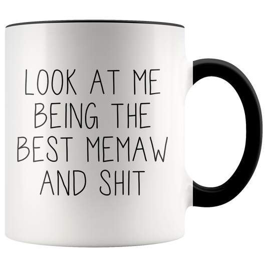 Memaw Gifts, Memaw Coffee Mug, Two Tone Accent Cup, Birthday Gift for Men and Women