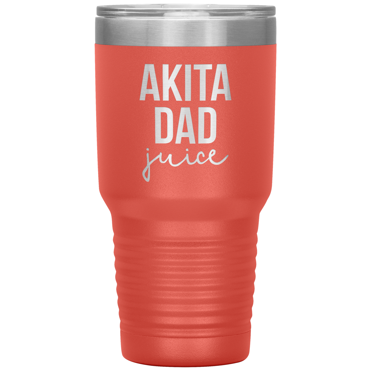 Akita Dad Tumbler, Funny Travel Coffee Mug, Birthday Gifts for Men and Women