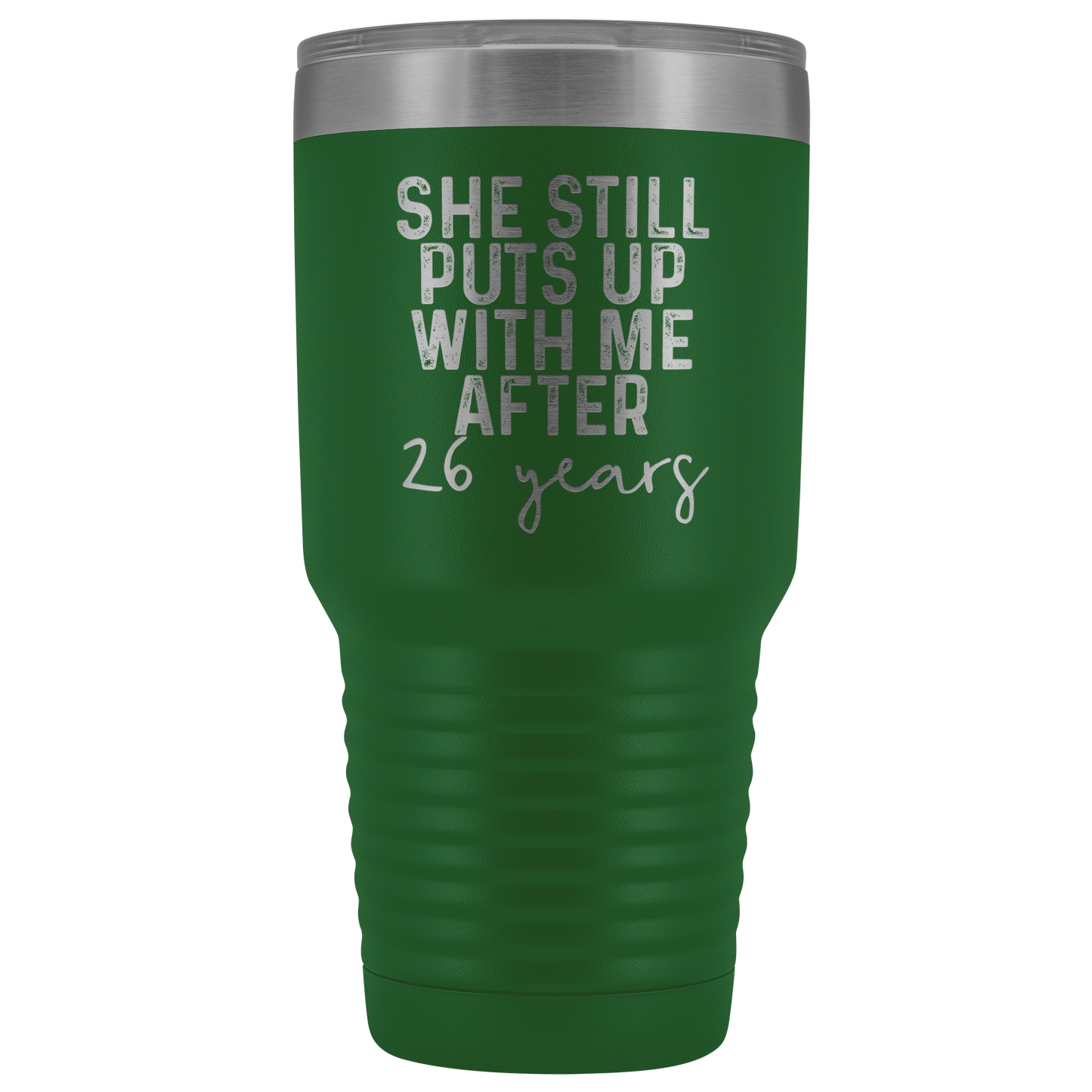 26th Wedding Anniversary, 26th Anniversary Gifts for Husband, 26 Wedding Anniversary for Men, Tumbler Mug