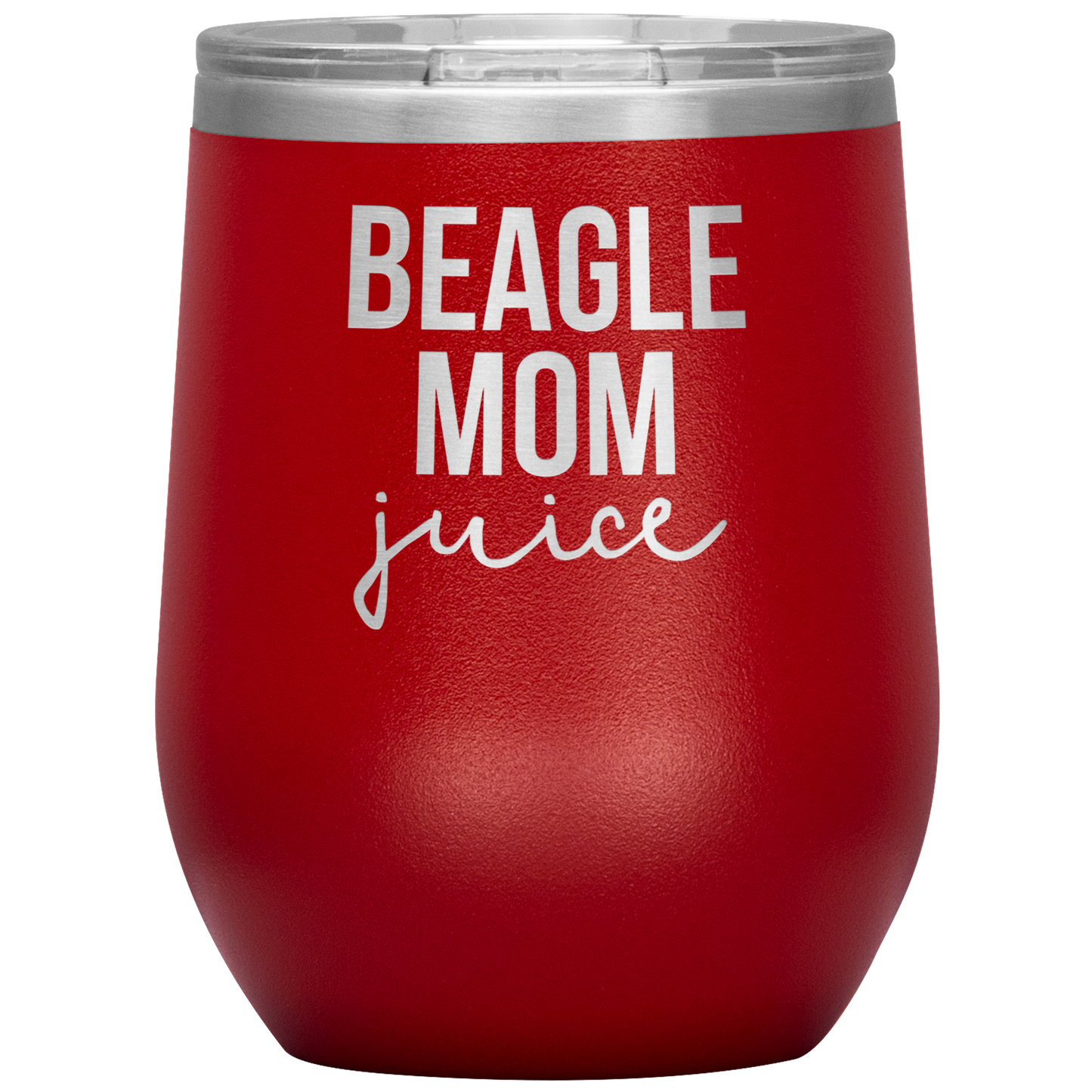 Beagle Mom Wine Tumbler, Beagle Mom Gifts, Travel Wine Cup, Cadeaux d’anniversaire pour hommes et femmes