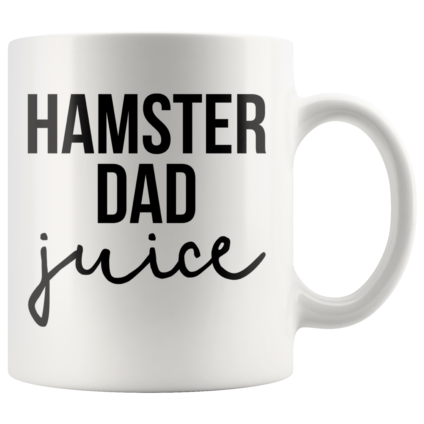 Hamster Dad Gifts, Coffee Mug, Two Tone Accent Cup, Birthday Gift for Men and Women