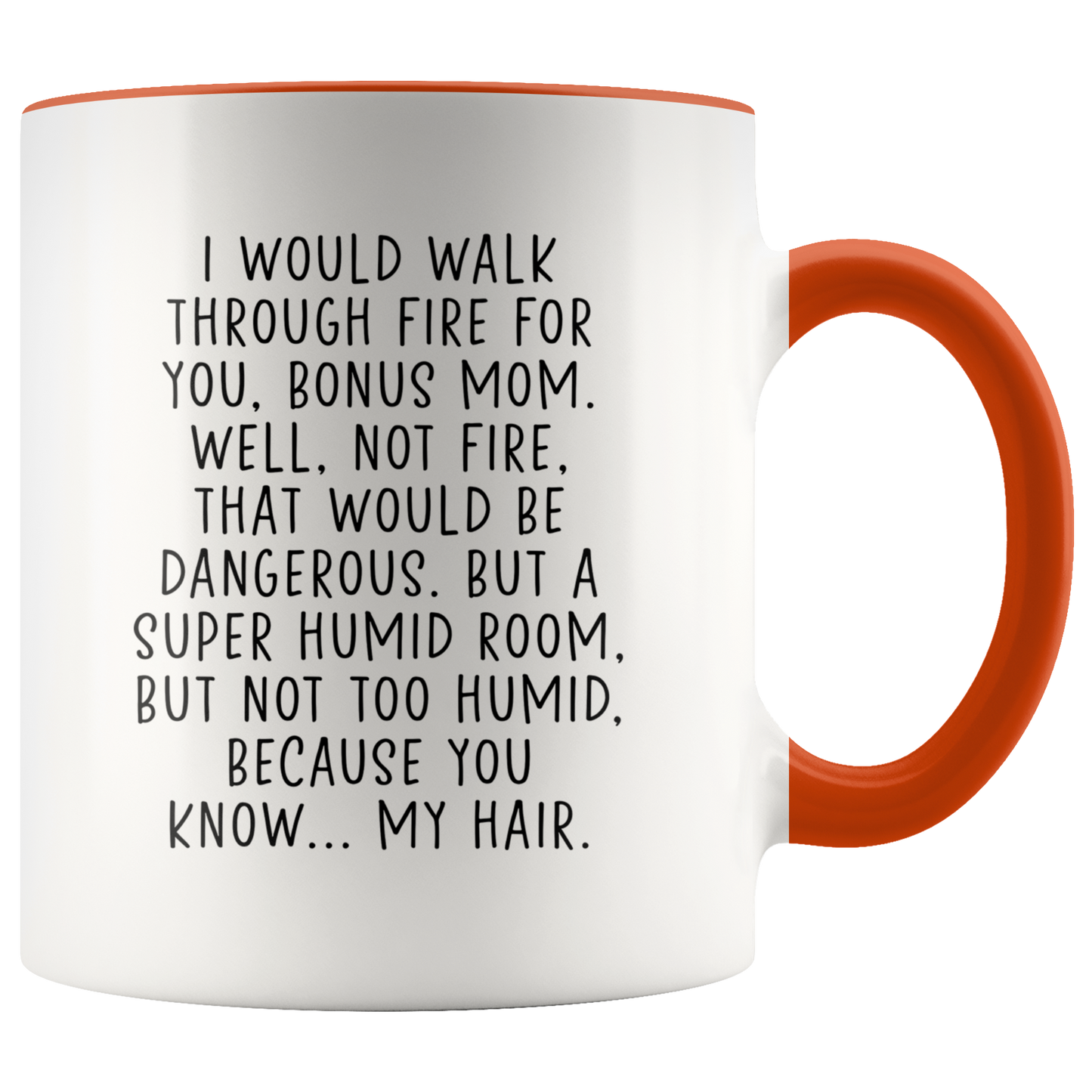 Bonus mom Gifts, Stepmom Coffee Mug, Two Tone Accent Cup, Birthday Gift for Men and Women